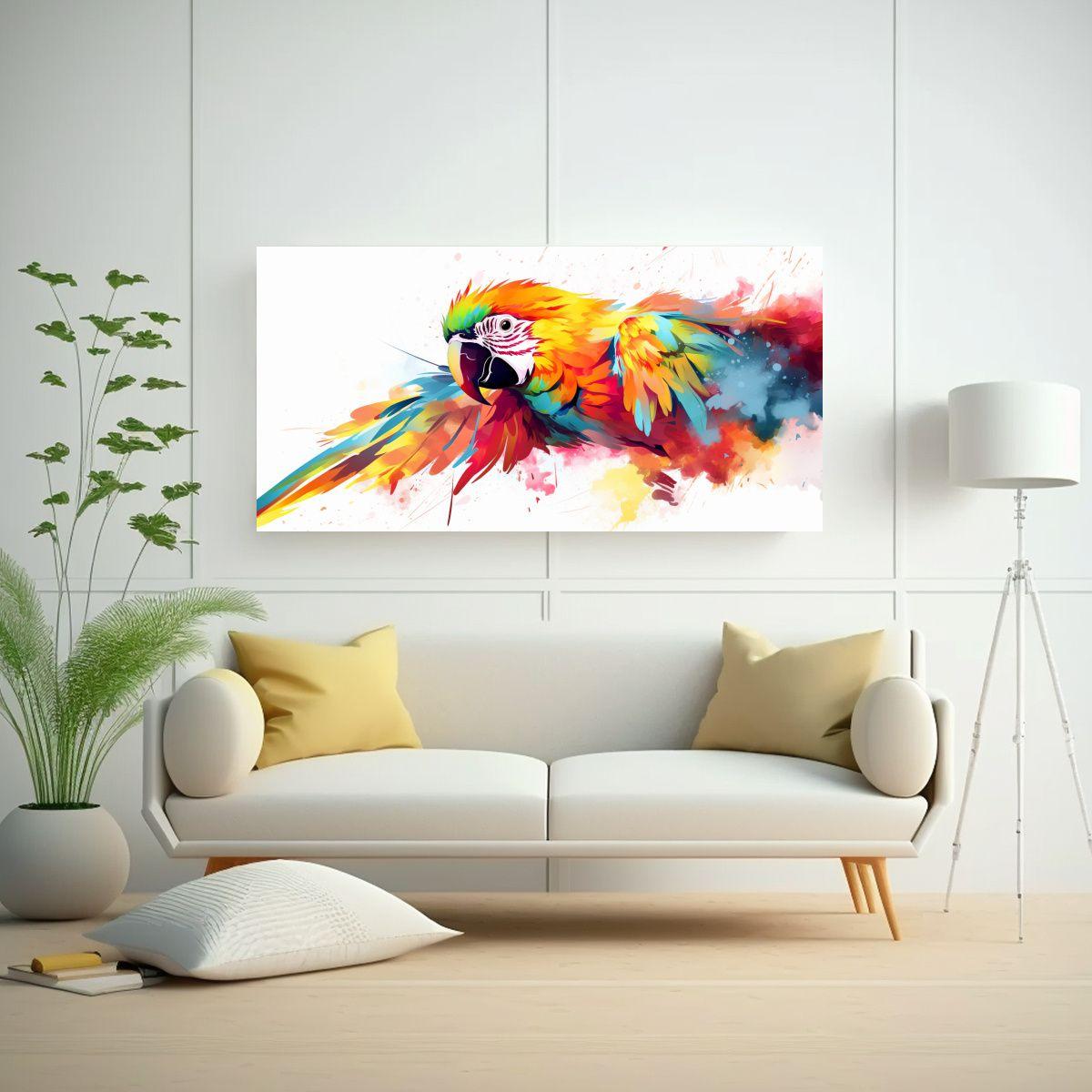 Pintura Decorativa Estilo Neo Pop Art De Un Guacam 140x70cm-2