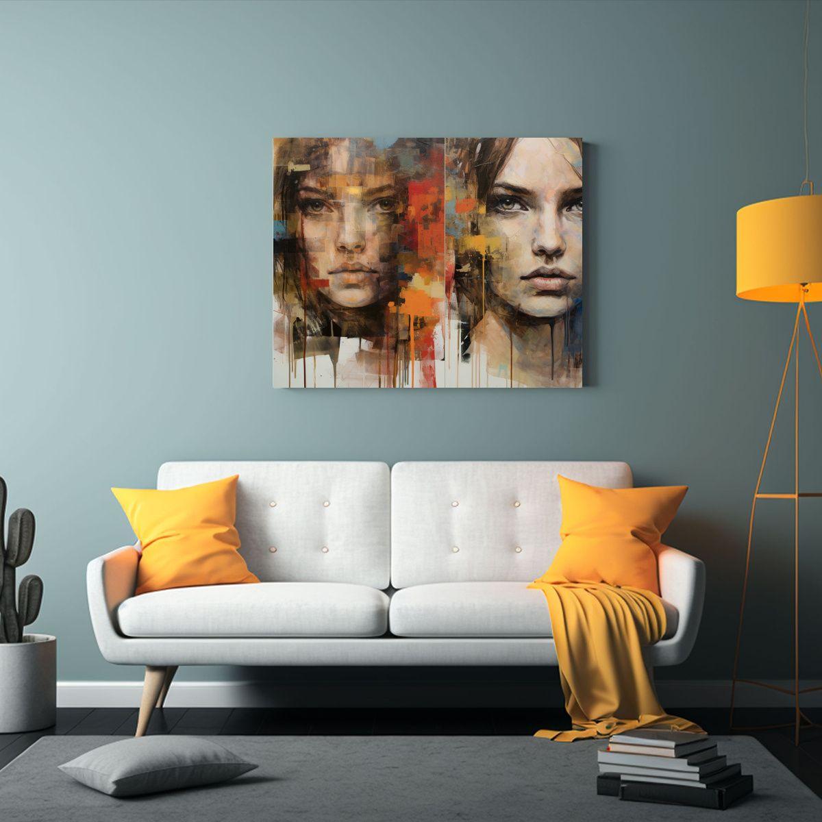 Cuadro Inspirador En Bastidor: Retrato 120x80cm-2
