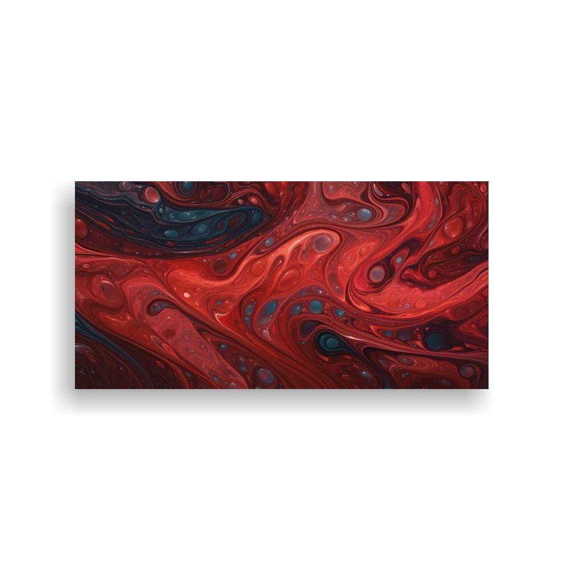 Cuadro Acuarela: Textura De Algas Oscuras 160x80cm-0