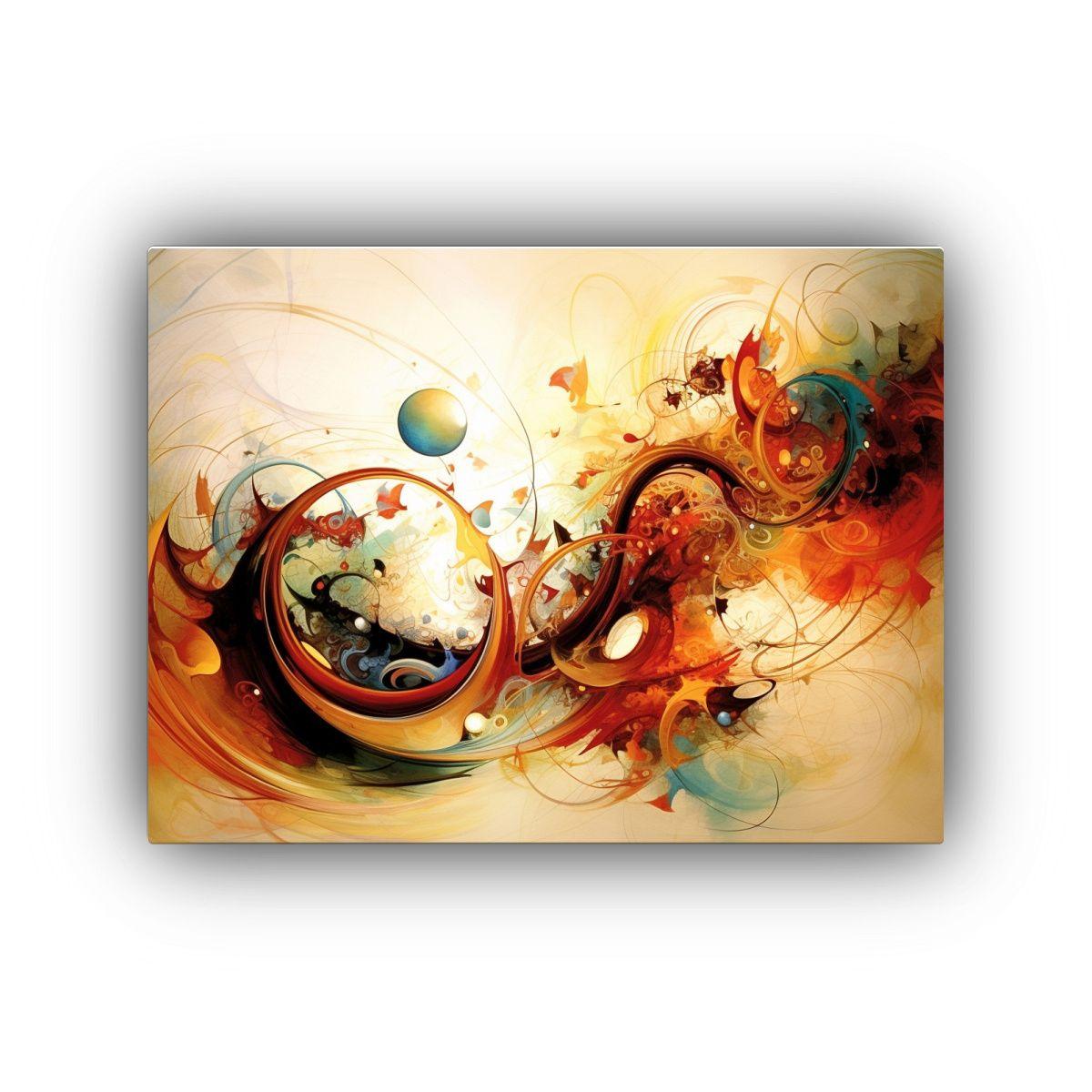 Pinturas Abstractas De Fantasía Con Detalles Intrincados De 45x30cm-0