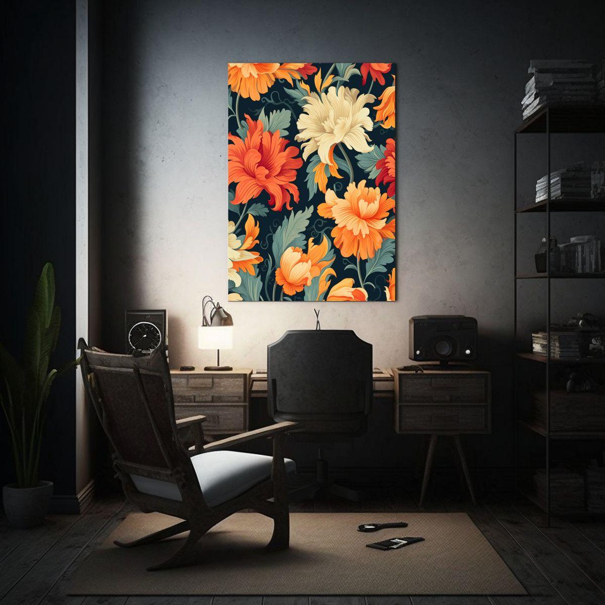 Cuadro De Tela Temática Floral Para Decoración 20x30cm-2