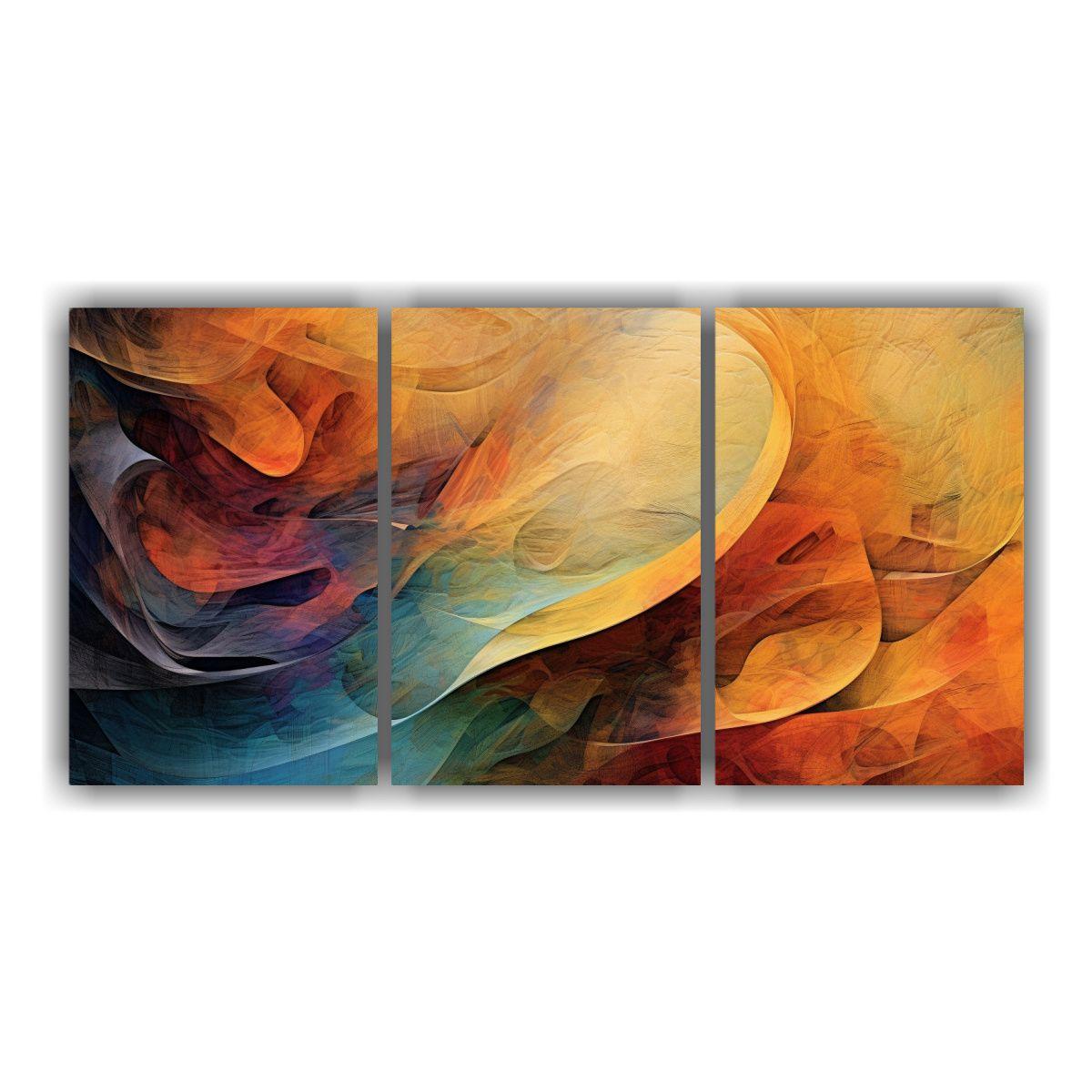 Pinturas De Pared Abstractas Multicolores 90x45 Cm-0