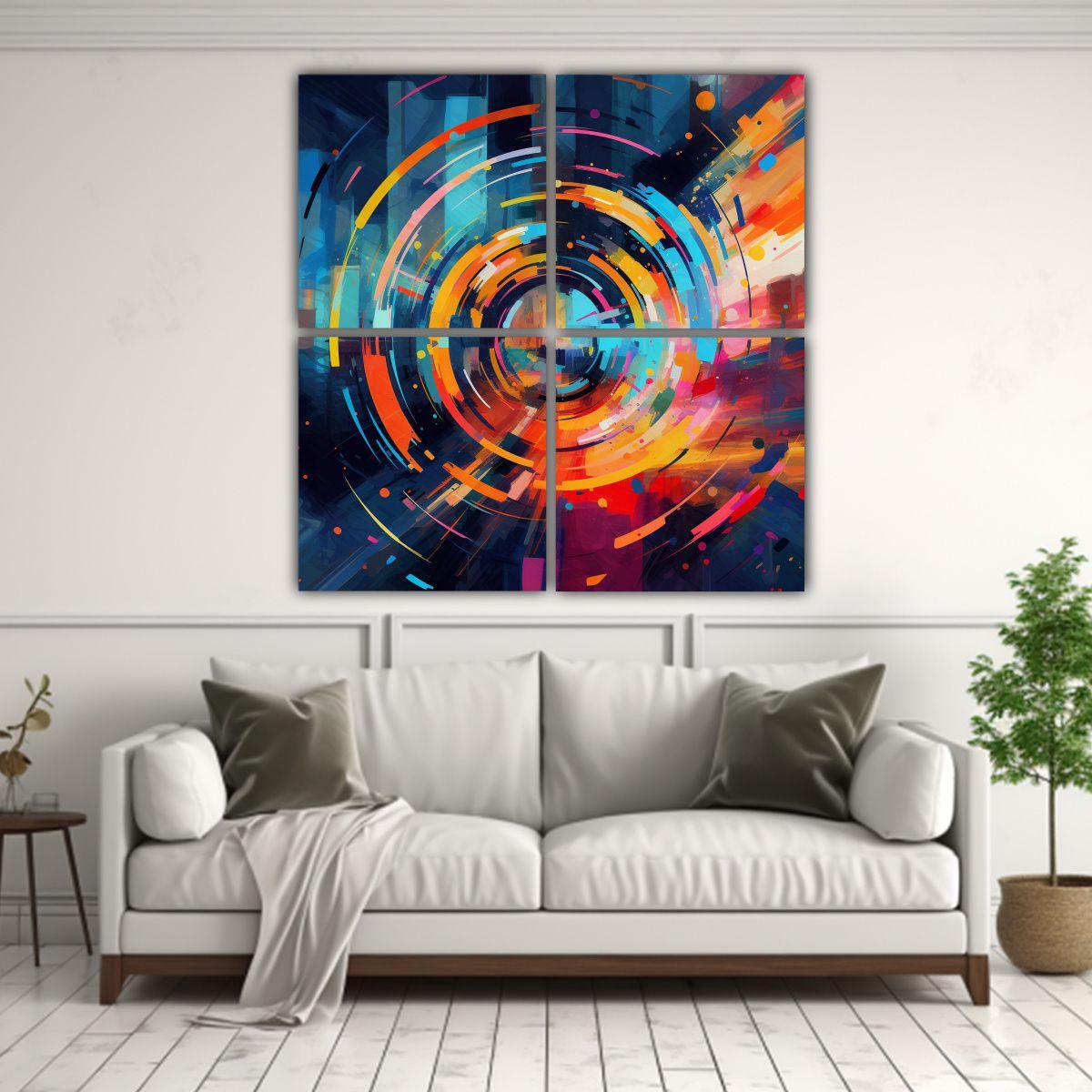Pinturas Decorativas De Lienzo Moderno 140x140 Cm-2