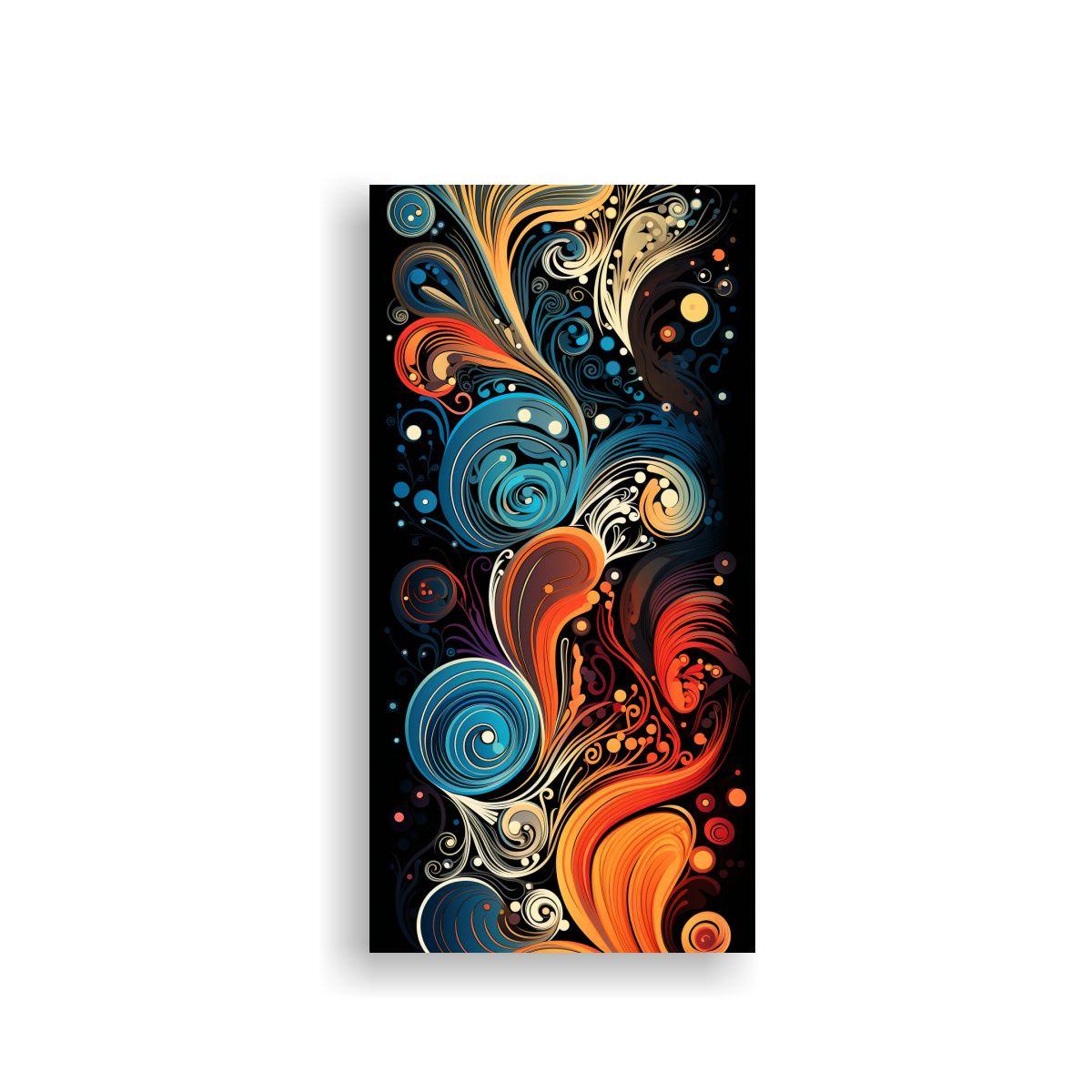 Pinturas Abstractas En Lienzo Con Patrones 30x60cm-0
