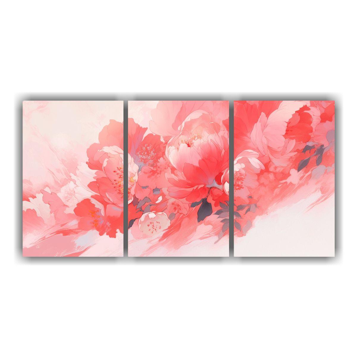 Tres Lienzos De Tela Inspirador Con Atmósfera 180x90 Cm-0