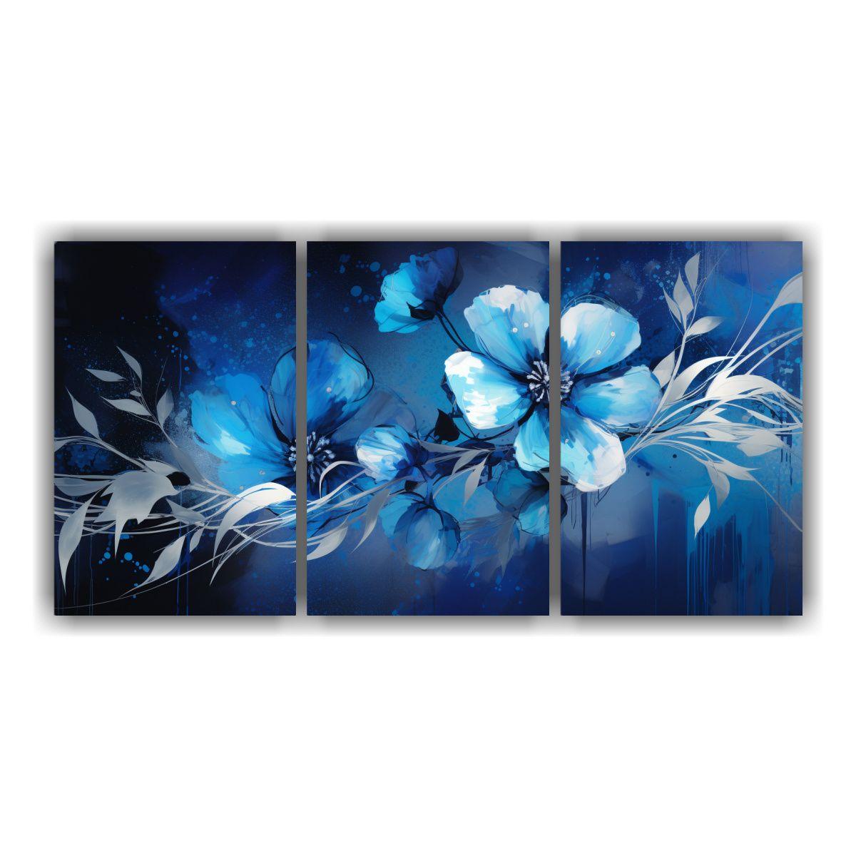Cuadros Patron Intenso Efecto Visual Ambiente 90x45 Cm-0