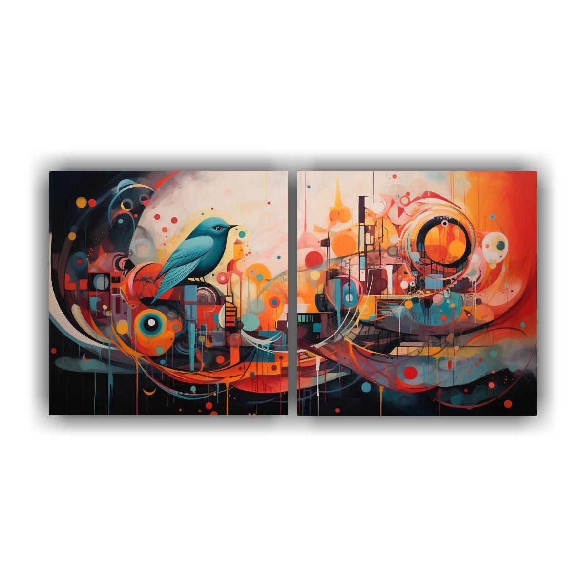 Pinturas Decorativas Dos Artes: Cuentos 80x40 Cm-0