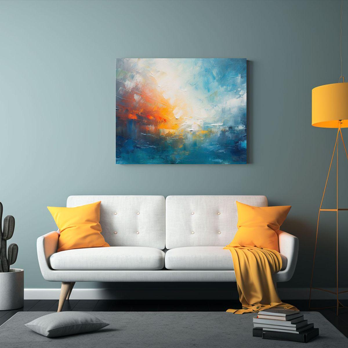 Crear Una Pintura Abstracta Que Capture La Intensidad Del Ar 75x50cm-2