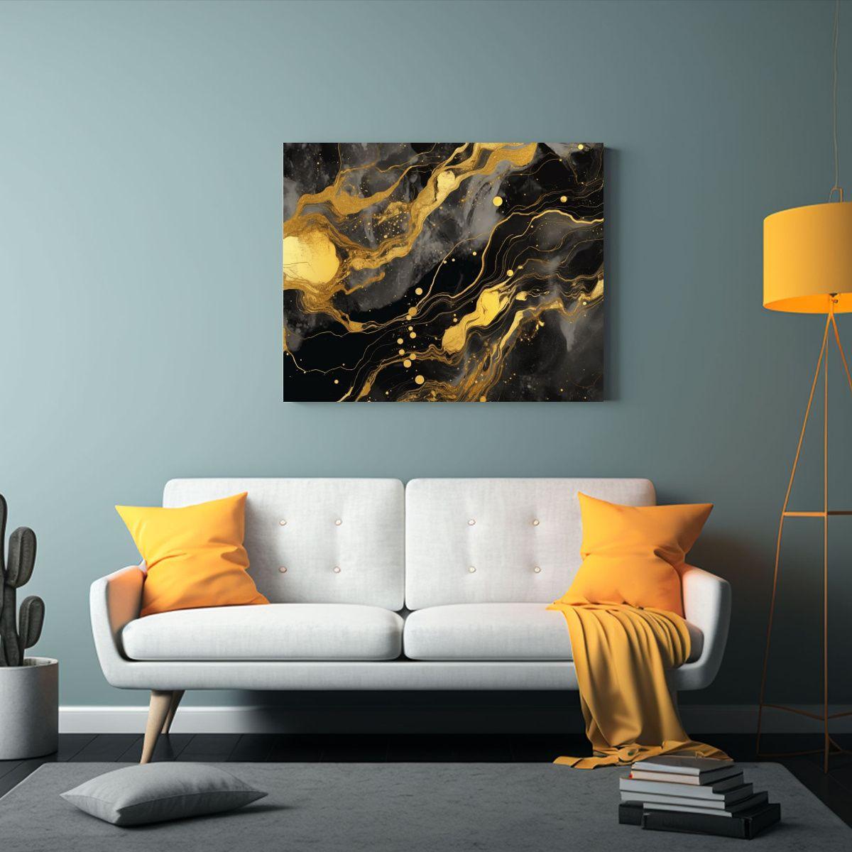 Cuadro Concepto Protagonismo Para Decoración En Estilo Oscu 120x80cm-2