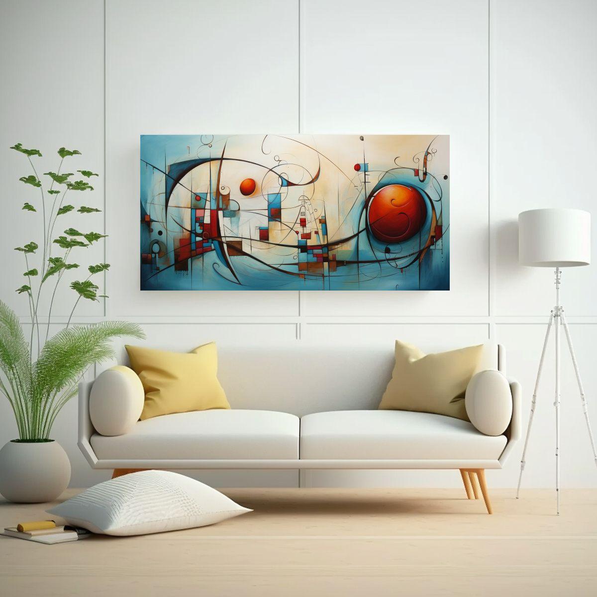 Cuadros Abstractos Modernos En Venta 40x20 Cm-2