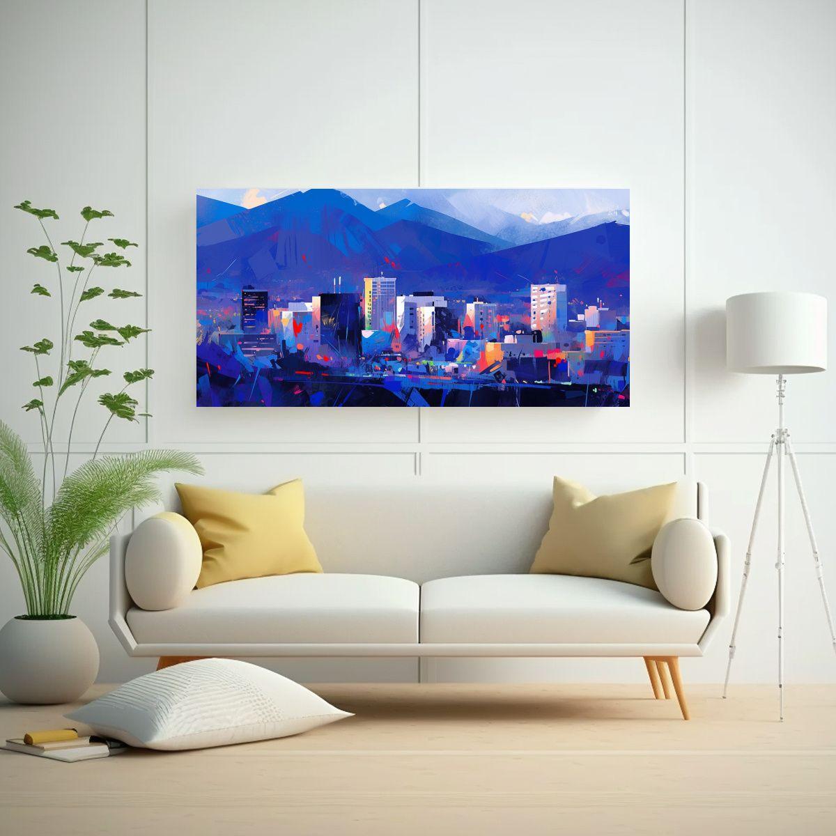 Pinturas Decorativas De Santiago City En Chile En 60x30 Cm-2