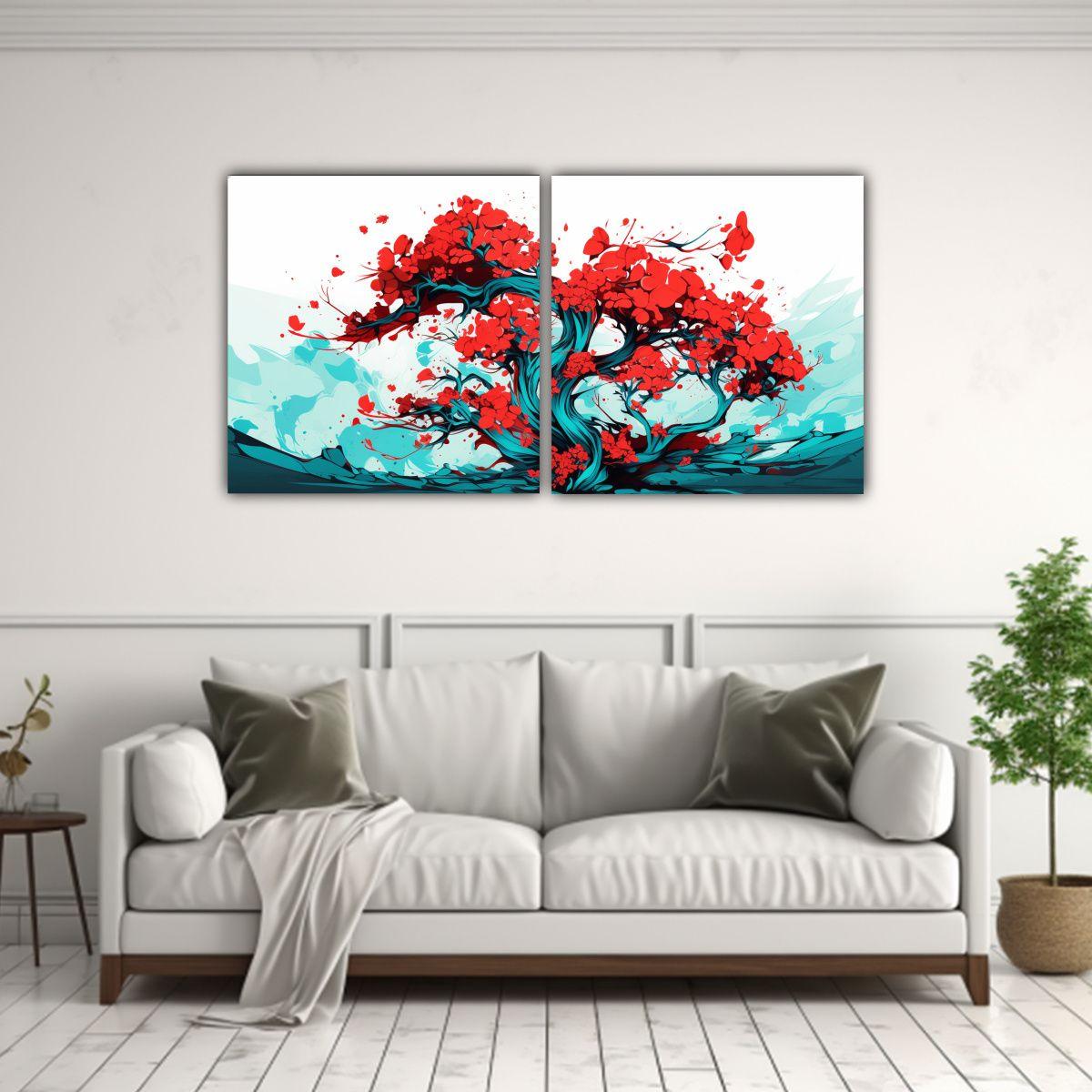 Pinturas Decorativas De Dos Artes Estilo 140x70 Cm-2