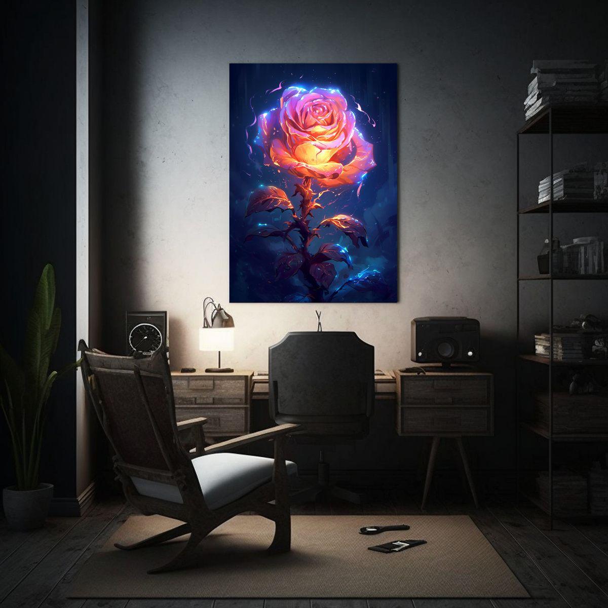 Cuadro De Pintura Duradero Con Pétalos 20x30cm-2