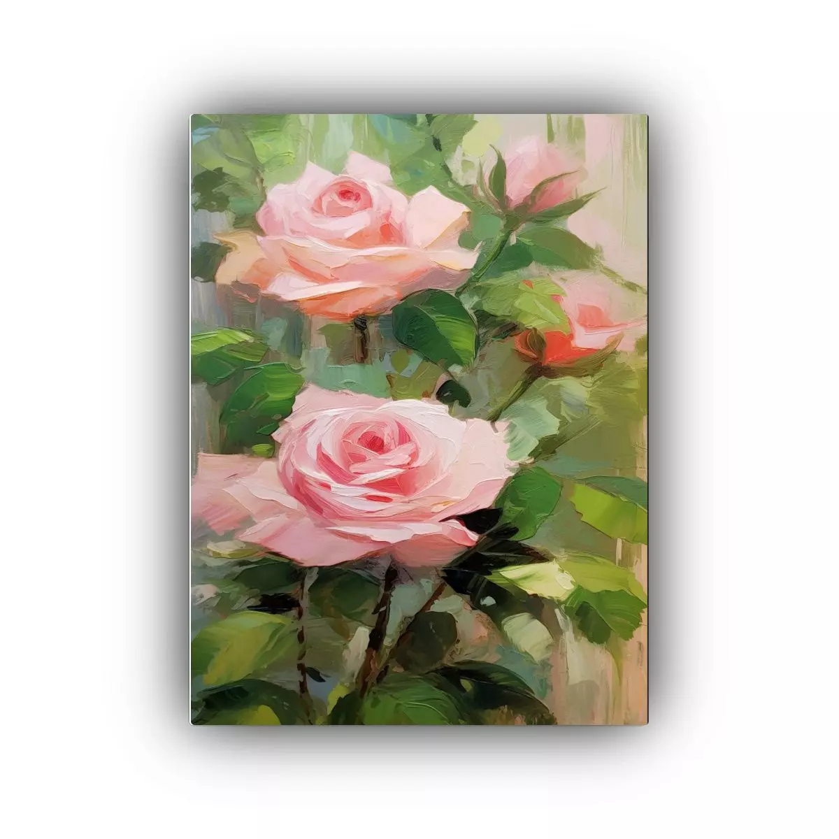 Pintura Acuarela Mural Duradera En Tonos Pastel 50x75 Cm-0