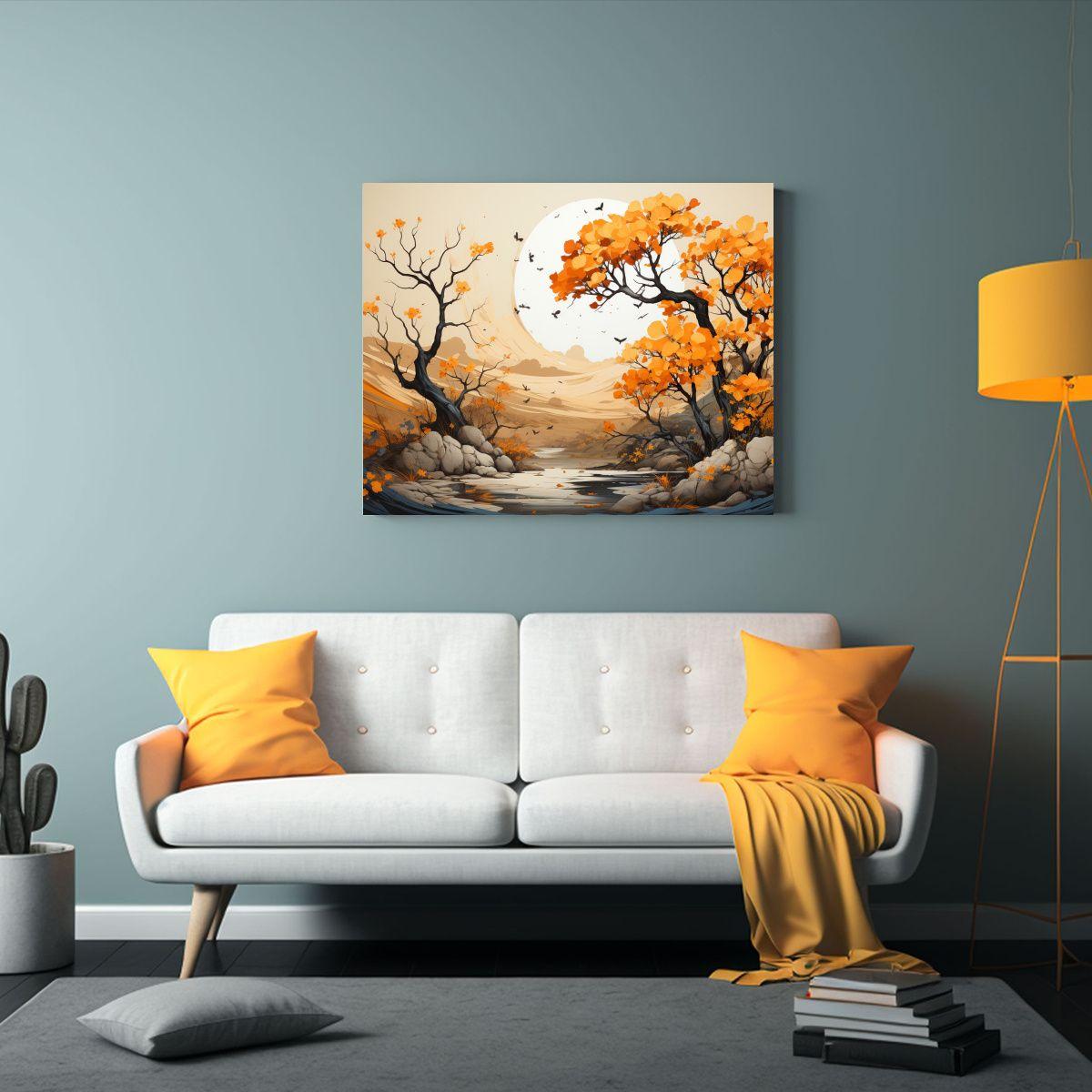 Cuadro Estilo Galería: Tela En Bastidor árbol 30x20cm-2