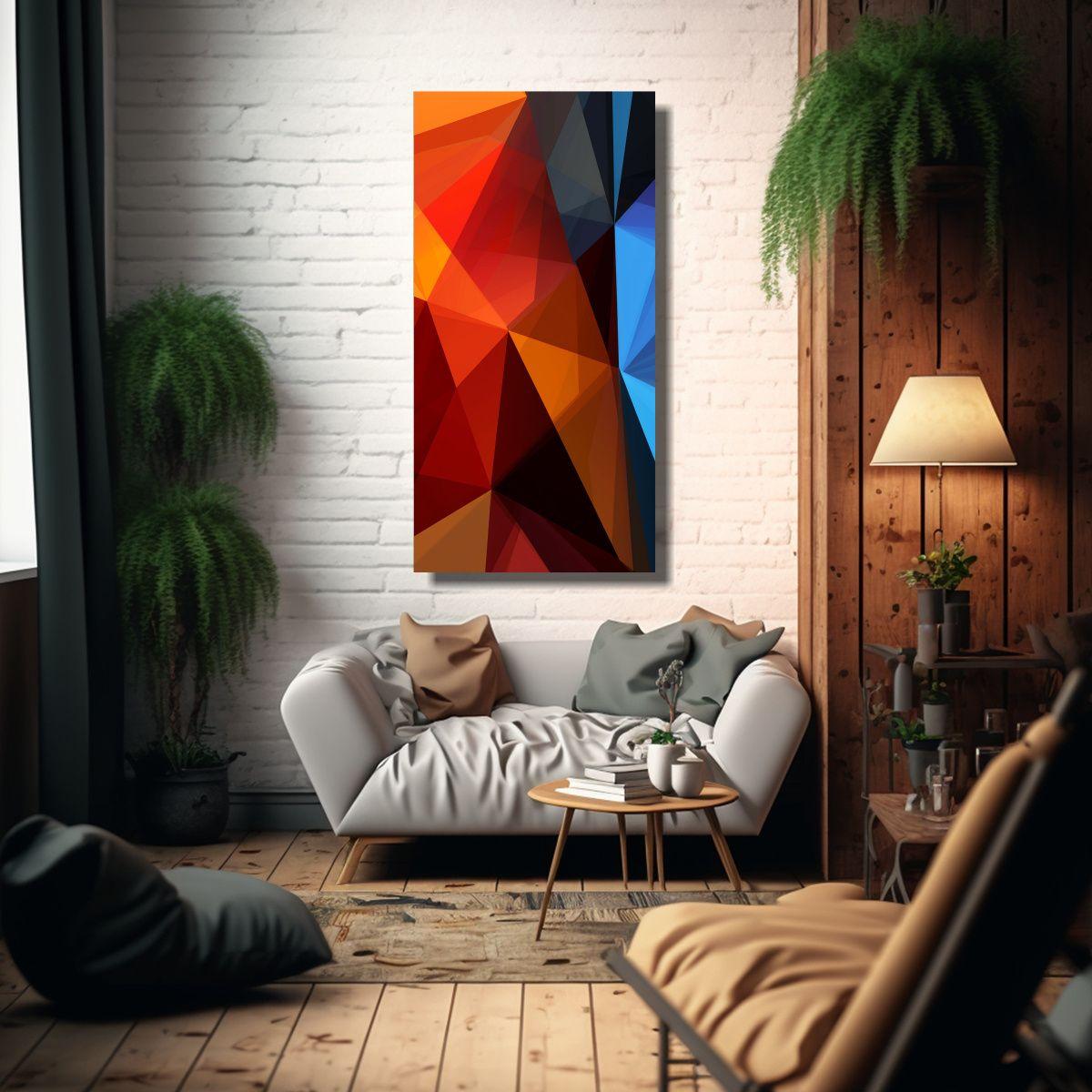 Pintura Decorativa Abstracta Completamente 40x80cm-2