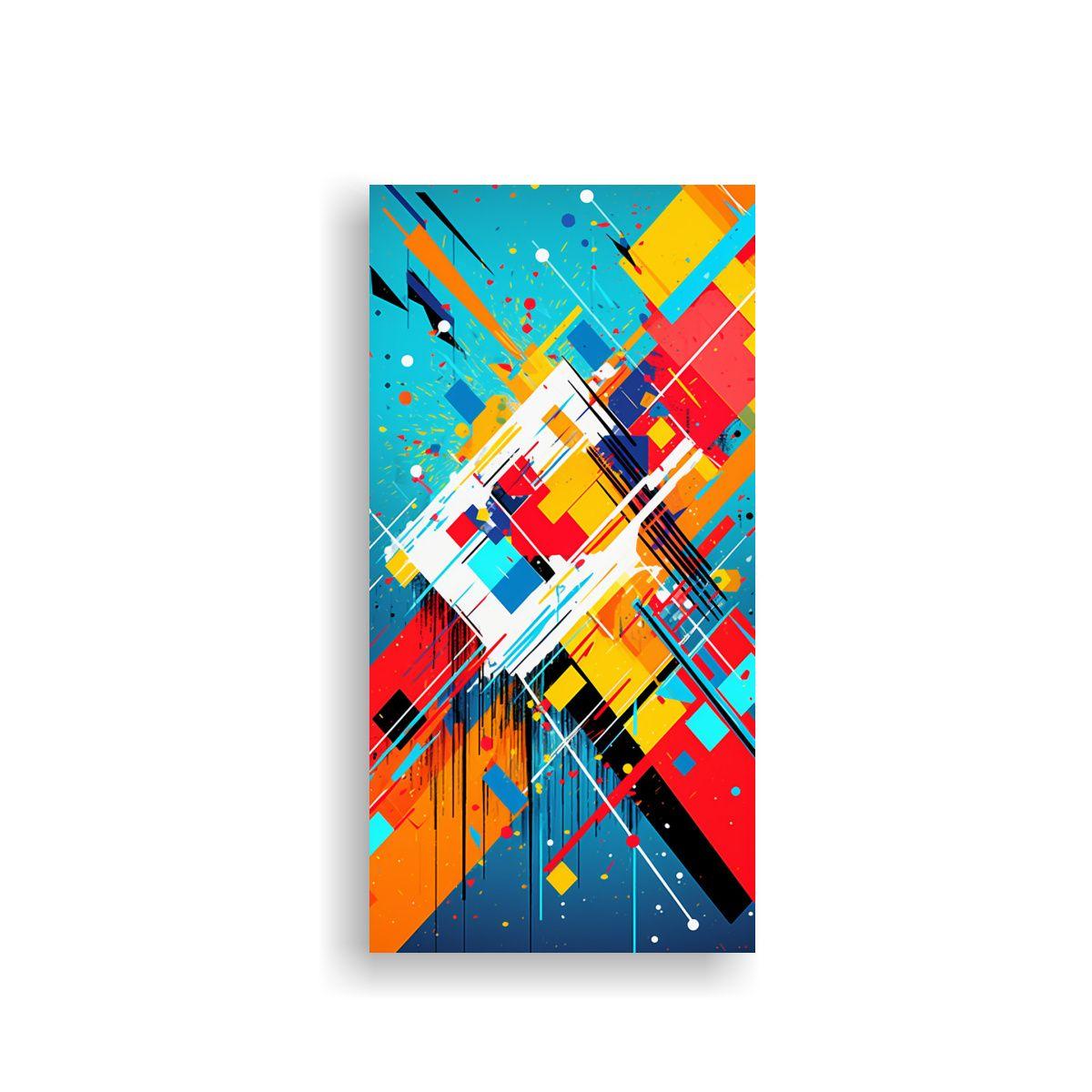 Pintura De Pared Vertical Abstracta Linda Estilo 40x80cm-0