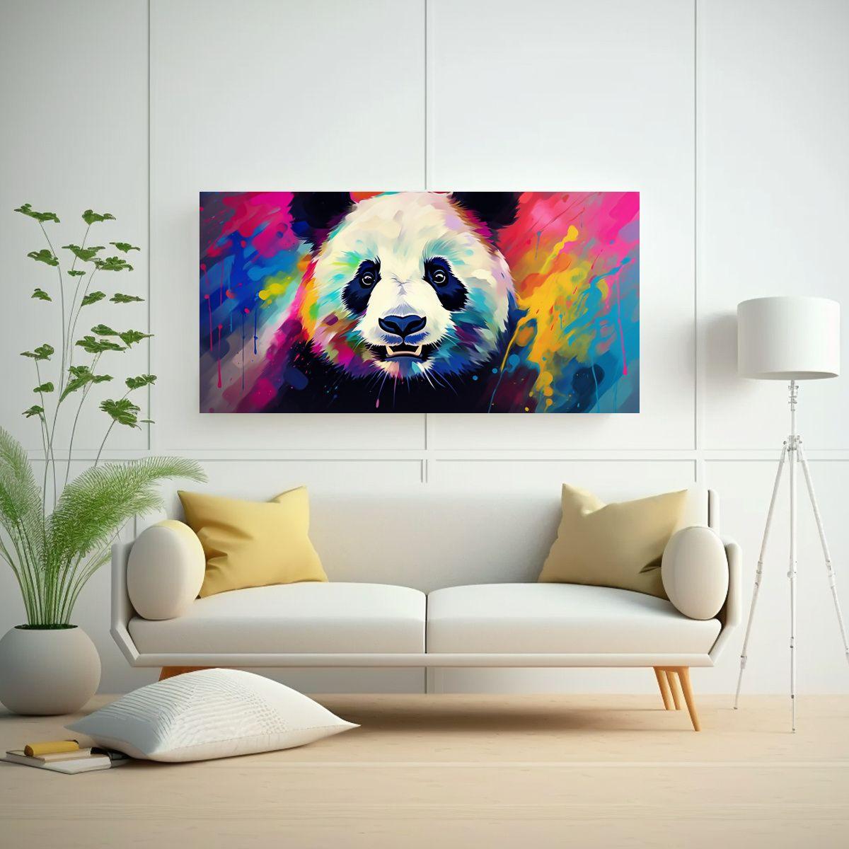 Pintura Al Estilo óleo Floral De Estilo Panda 160x80cm-2