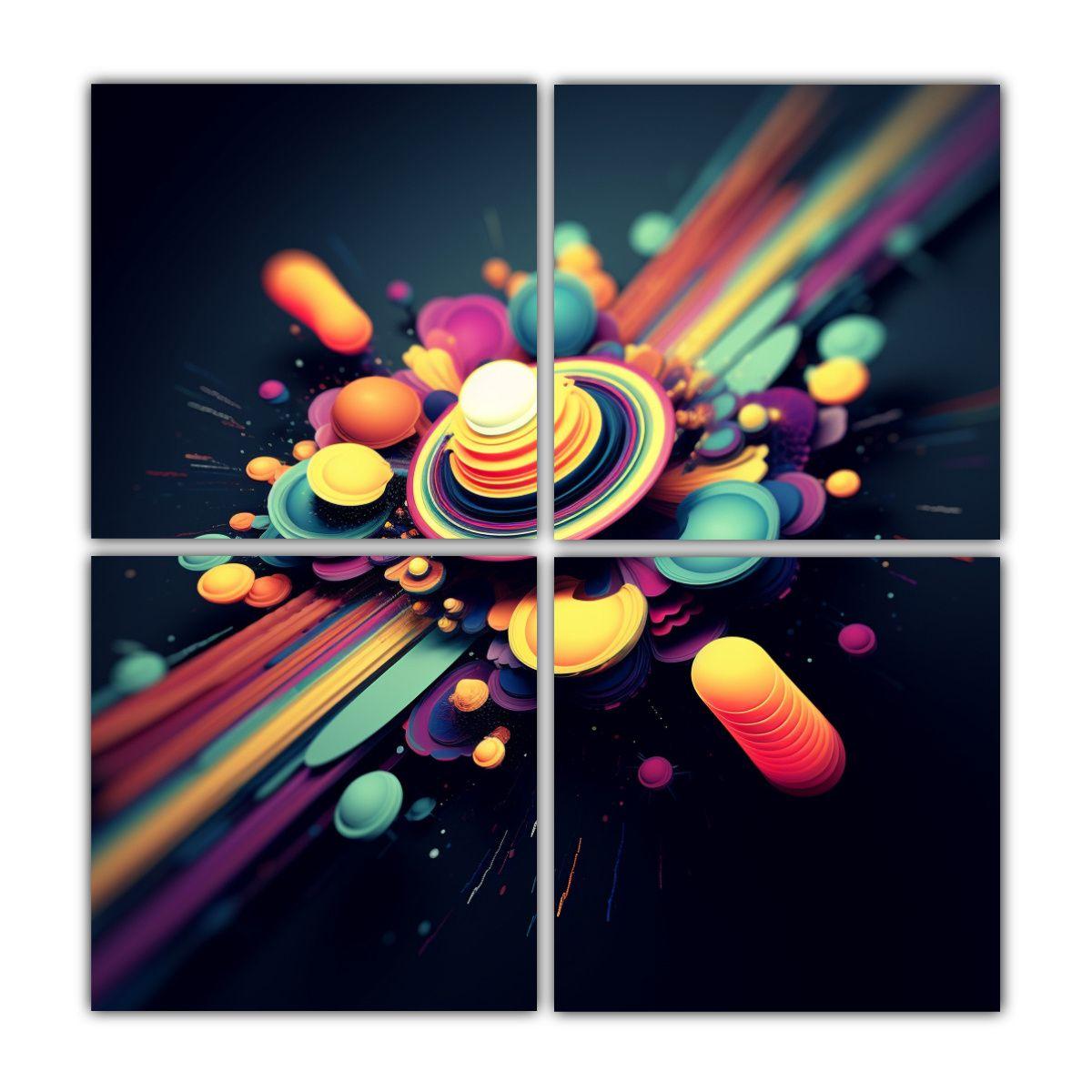 Cuadros Modernos De Reflejo Para Decoración 160x160 Cm-0