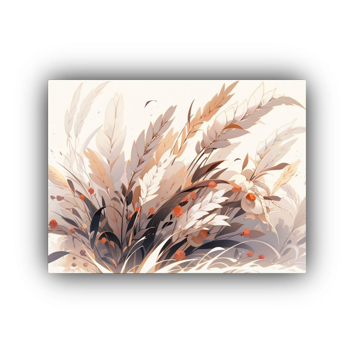 Cuadro Fotografía Belleza Rye Grains Blanco 40x30cm-0