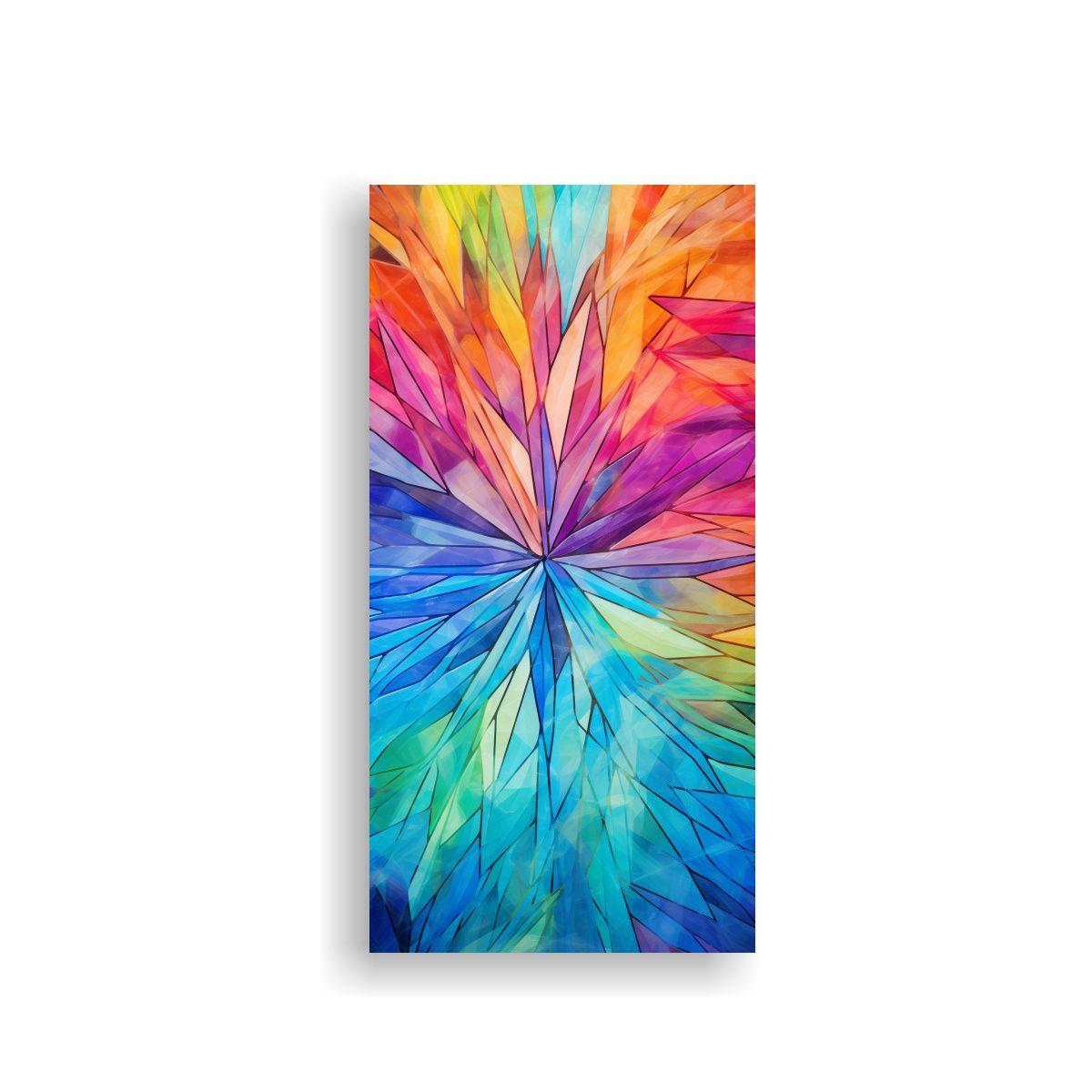 Pintura Decorativa Abstracta Elegancia En Tonos 20x40cm-0