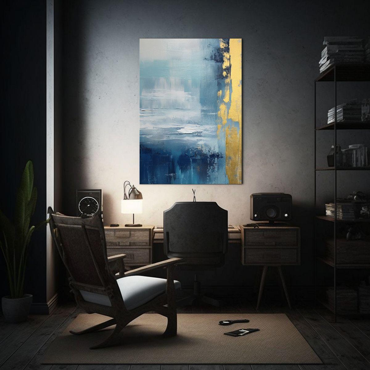 Cuadro Dibujo Composición Abstracta Amanecer 80x120cm-2