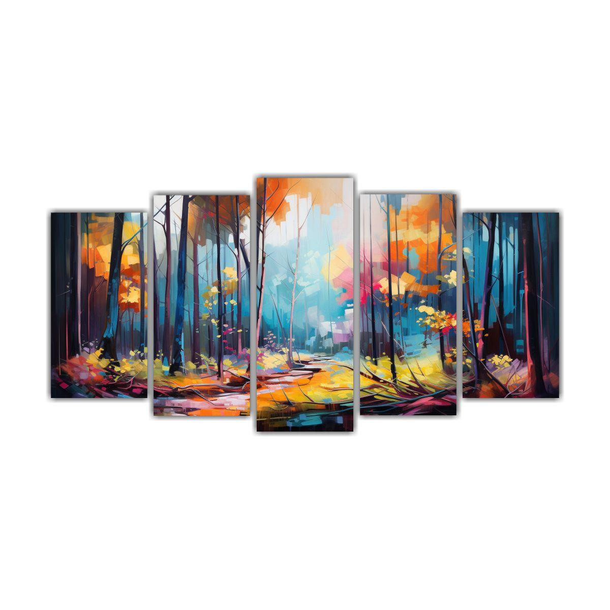 Paisaje Abstracto Luminoso En El Bosque Soleado 250x125 Cm-0