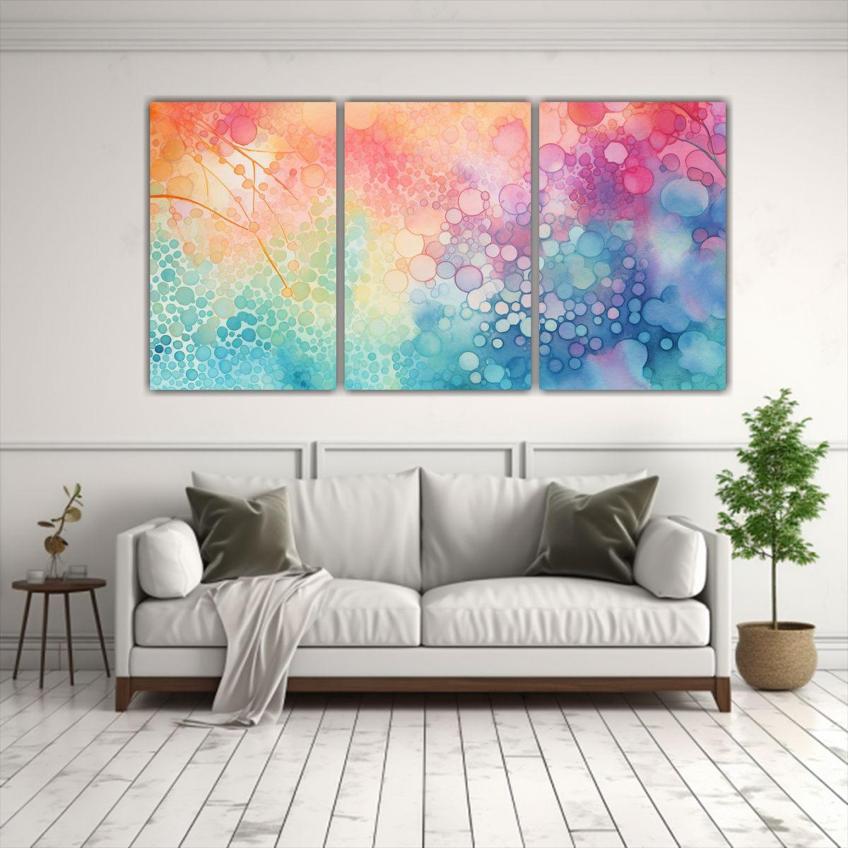 Pinturas Decorativas De Composición Equilibrada 240x120 Cm-2