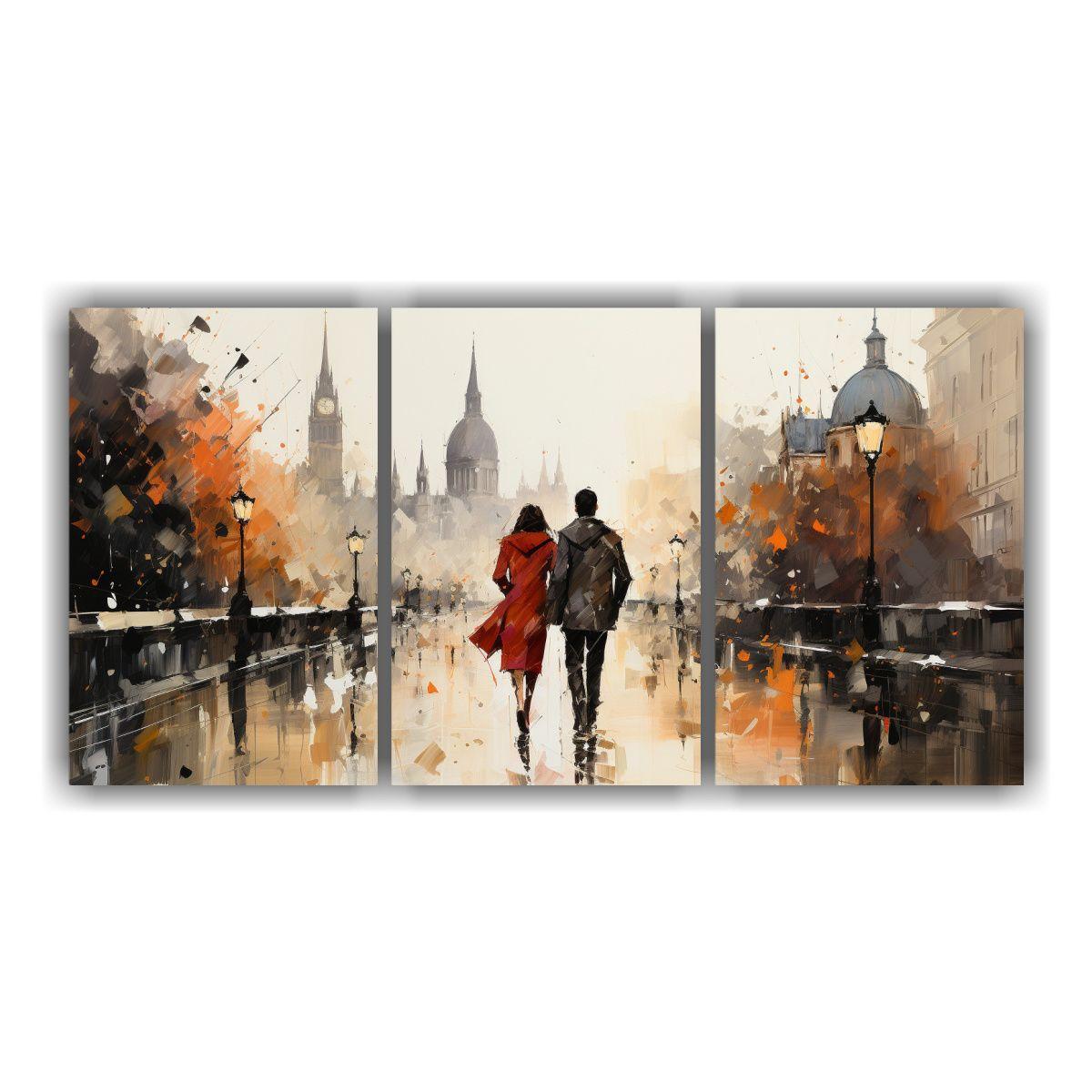 Pintura Decorativa Estilo Concepto: Pareja 180x90 Cm-0