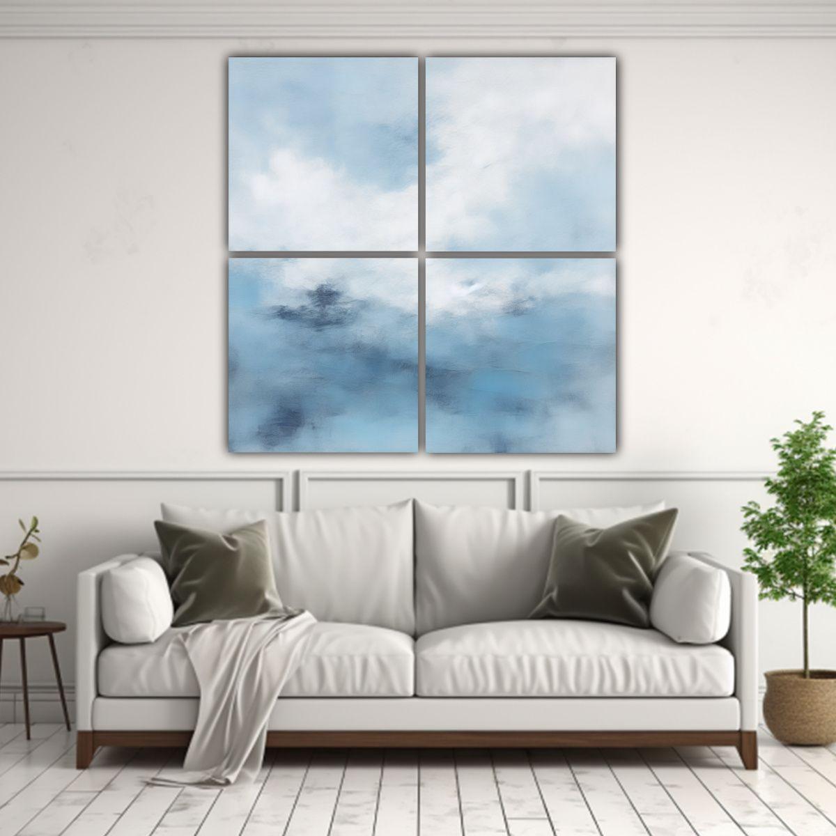 Cuadros Minimalistas Abstractos Para Decoración 120x120 Cm-2