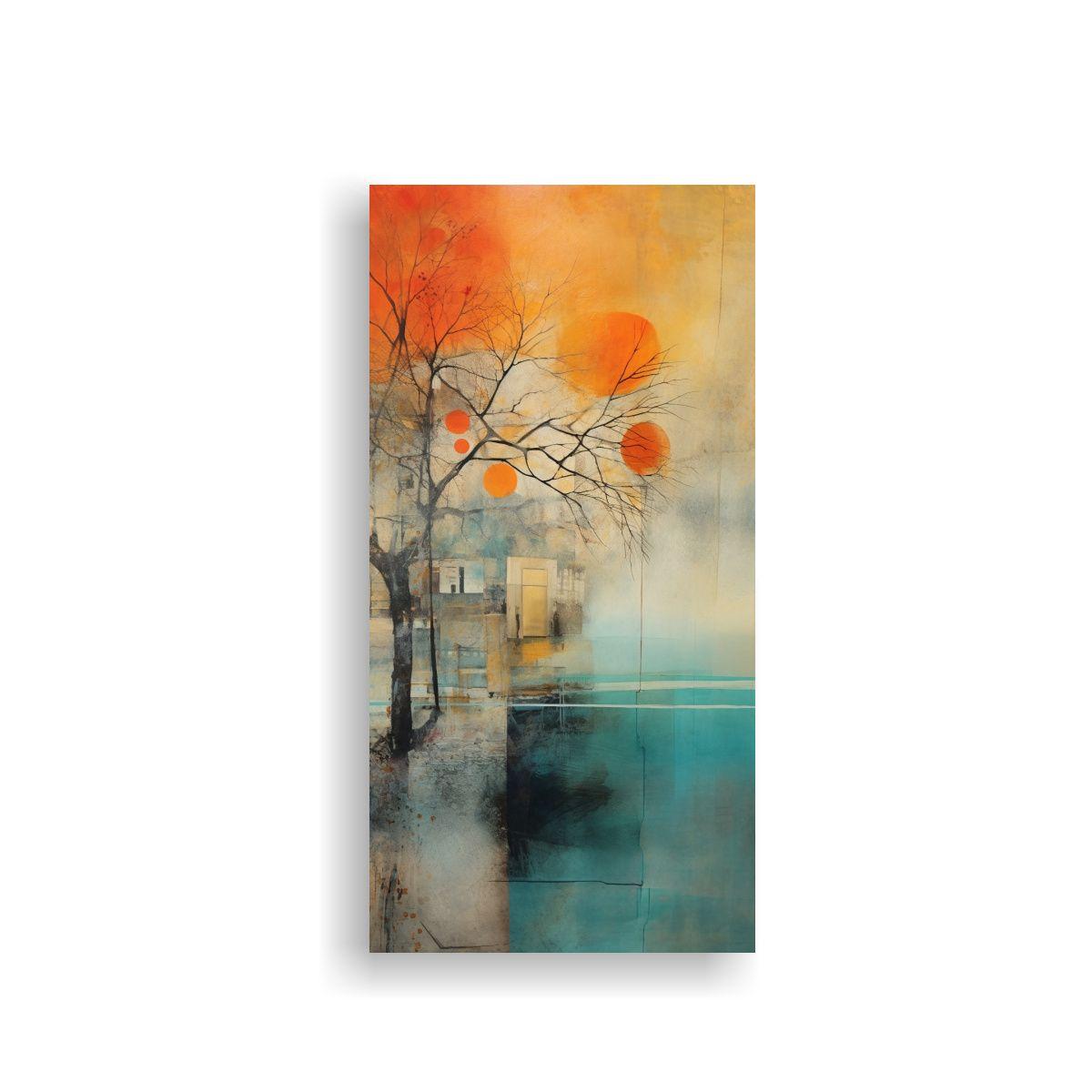 Cuadro Temático De Lienzo Impreso Con Acuarela 70x140cm-0
