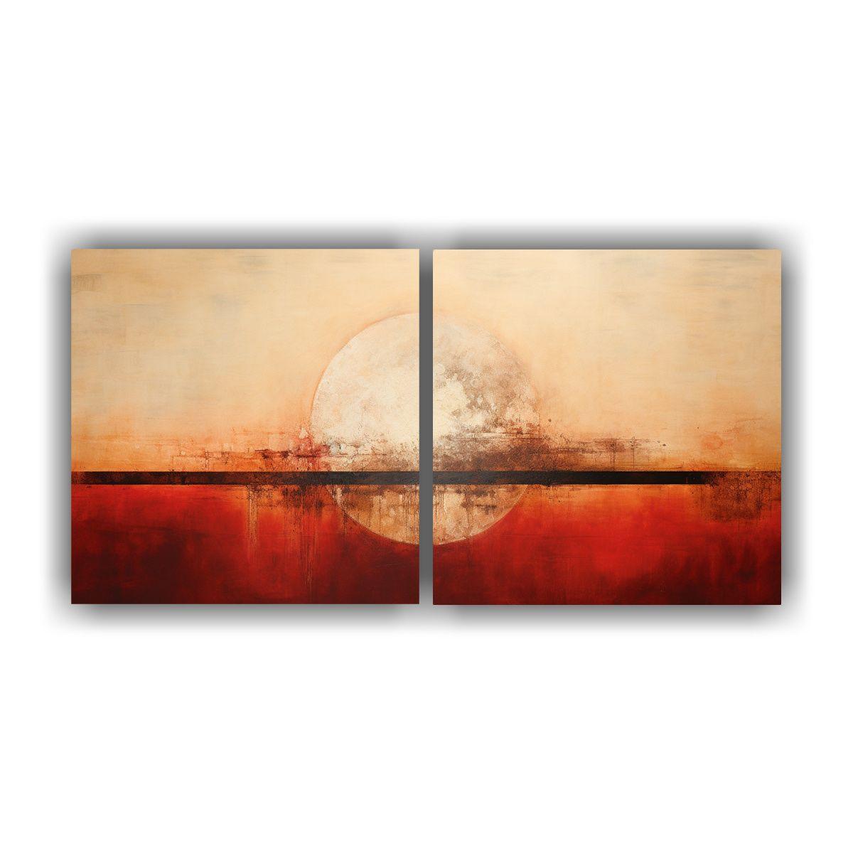 Cuadro Abstracto Minimalista Con Tema Creativo 40x20 Cm-0