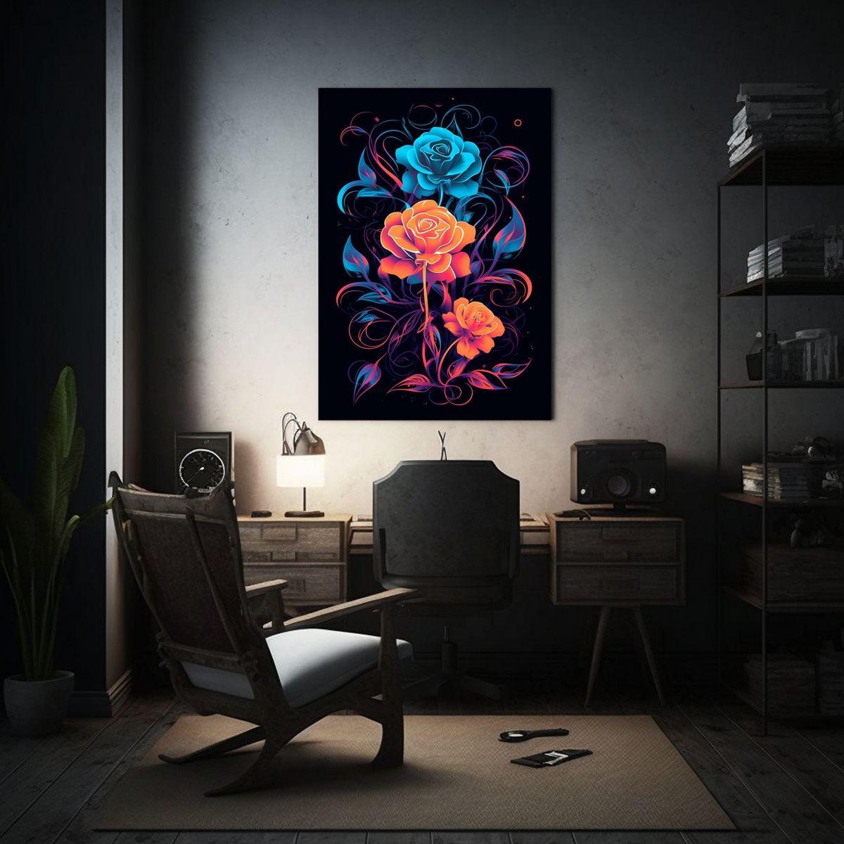 Cuadro Surrealista De Rosas Mágicas Y Secretos 20x30cm-2