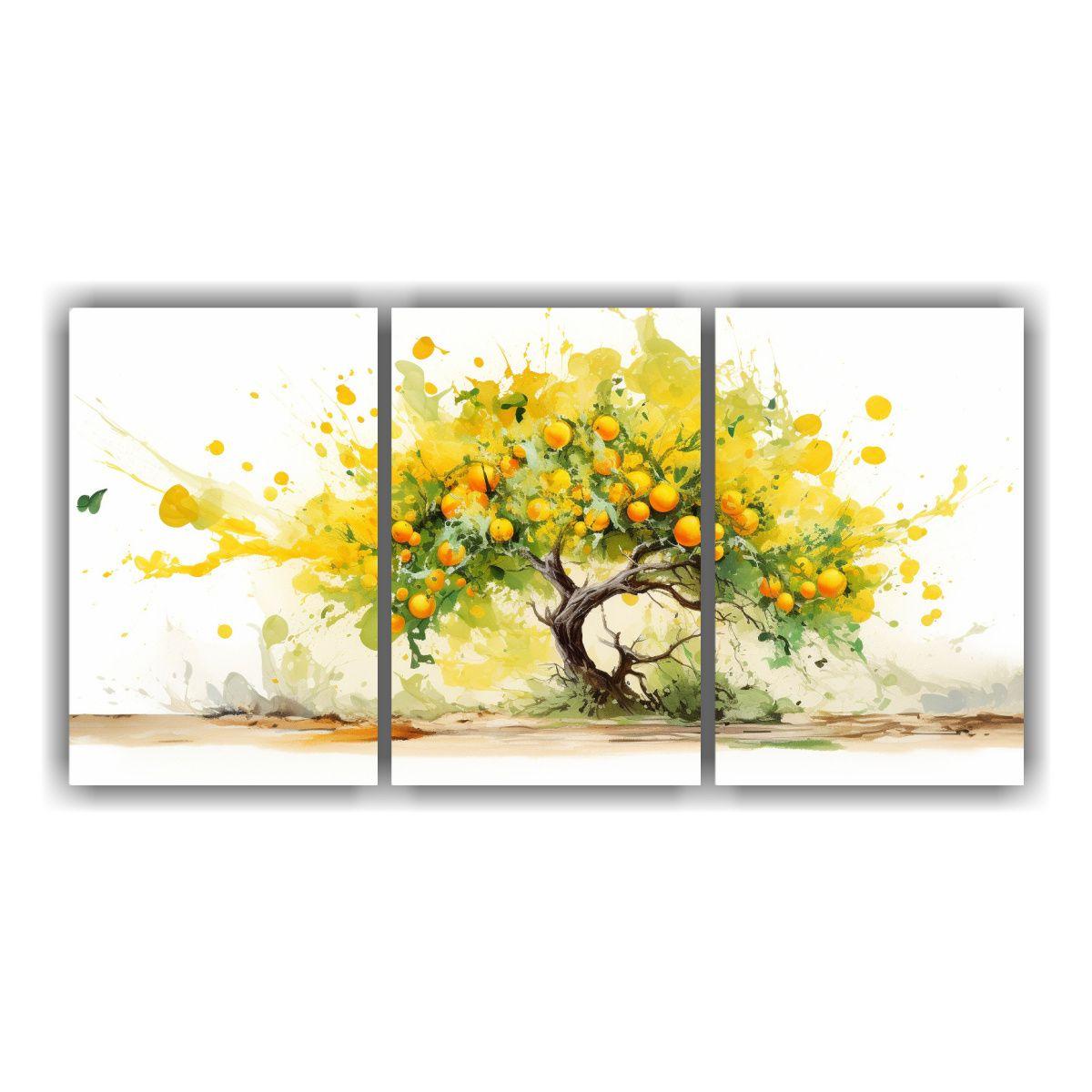 Tríptico De Inspiración Simplicidad: Pinturas 180x90 Cm-0