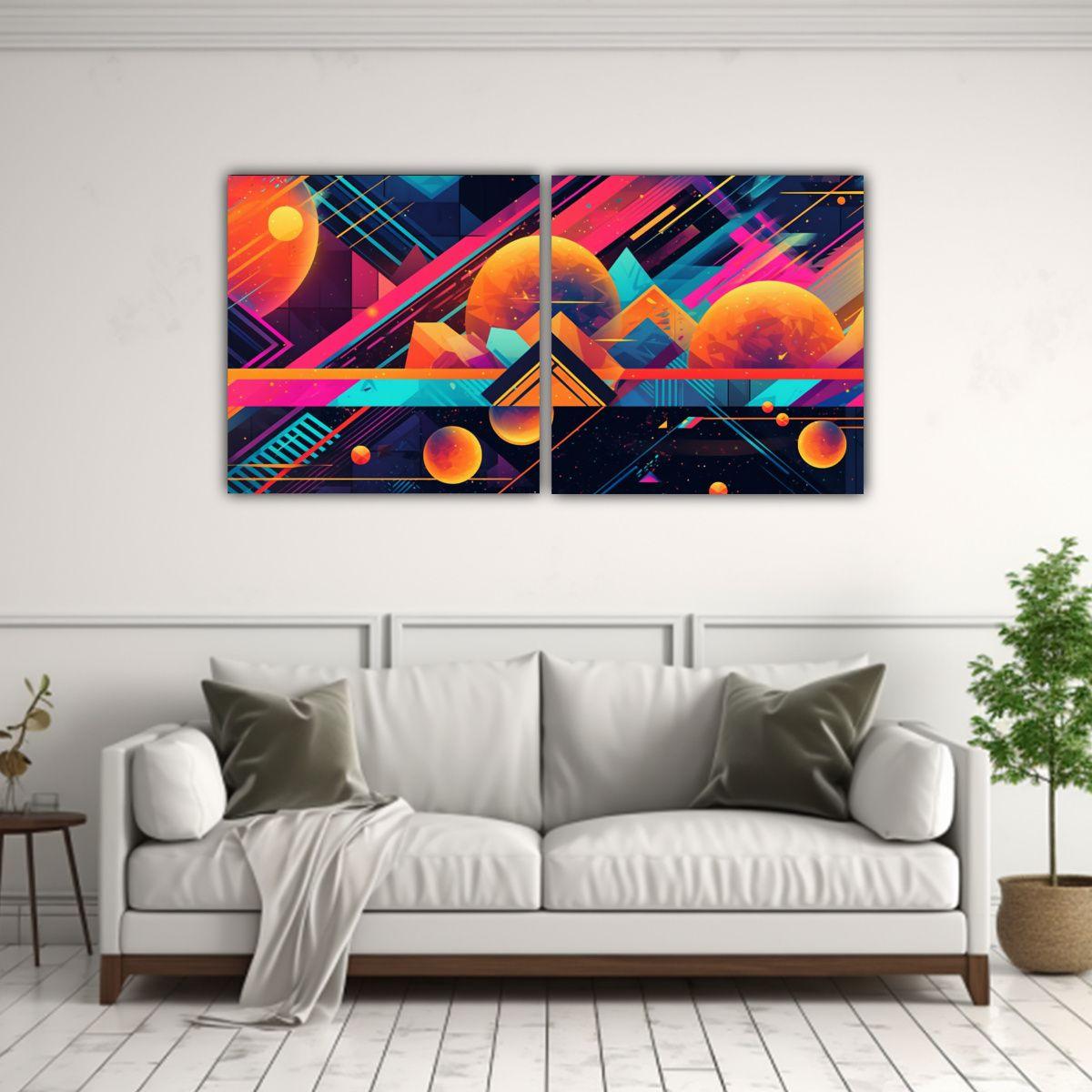 Artes Patron Intenso: Naturaleza Viva En Retro 160x80 Cm-2