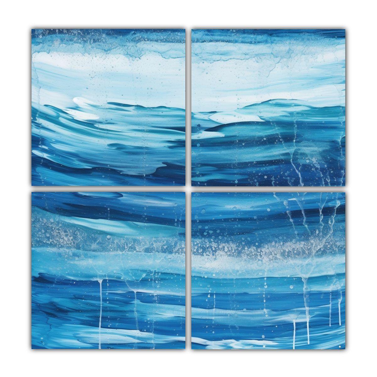 Cuadros Modernos Elegantes Con Textura De 160x160 Cm-0