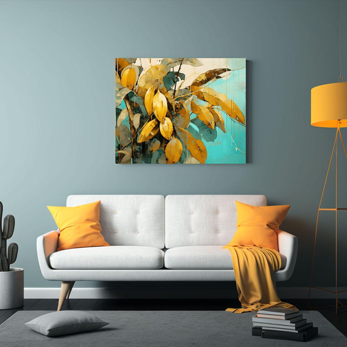 Cuadro Abstracto: Composición Equilibrada De Un árbol De P 120x80cm-2