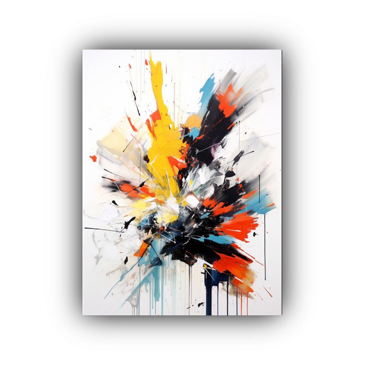 Pinturas Abstractas Minimalistas Destruidas En Pared De Disr 30x40cm-0