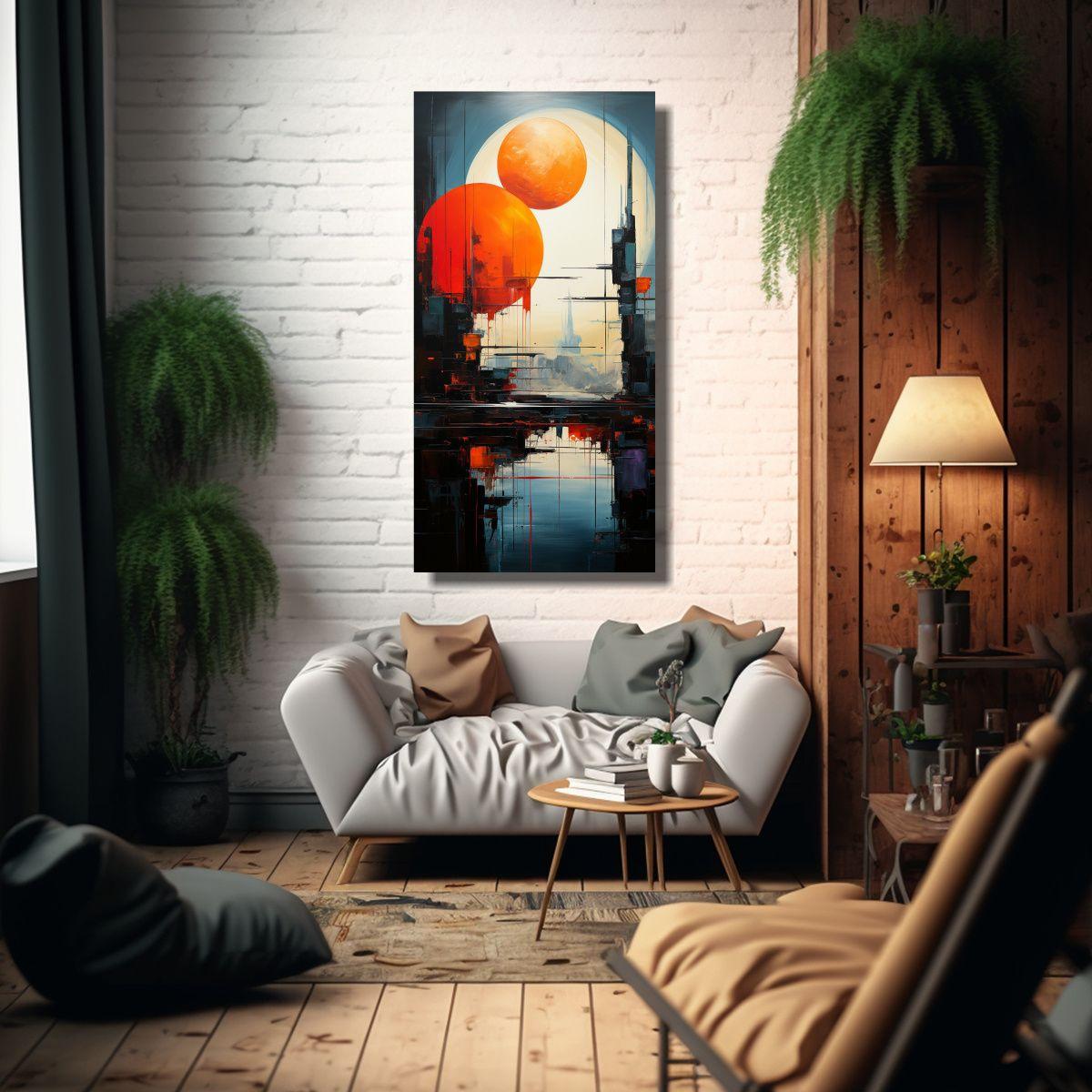 Arte Expresión Interiores: Paisaje Surrealista 80x160cm-2