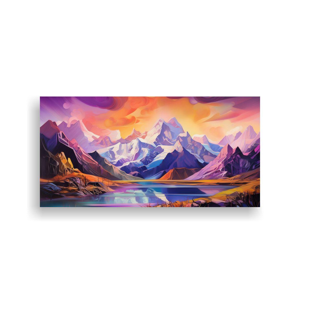 Pinturas Decorativas De Famosas Cumbres Y Cordille 100x50cm-0
