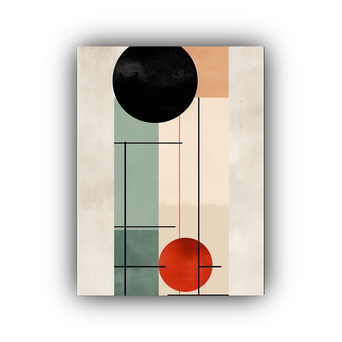 Arte Abstracto Minimalista En Lienzo Duradero 50x75cm-0