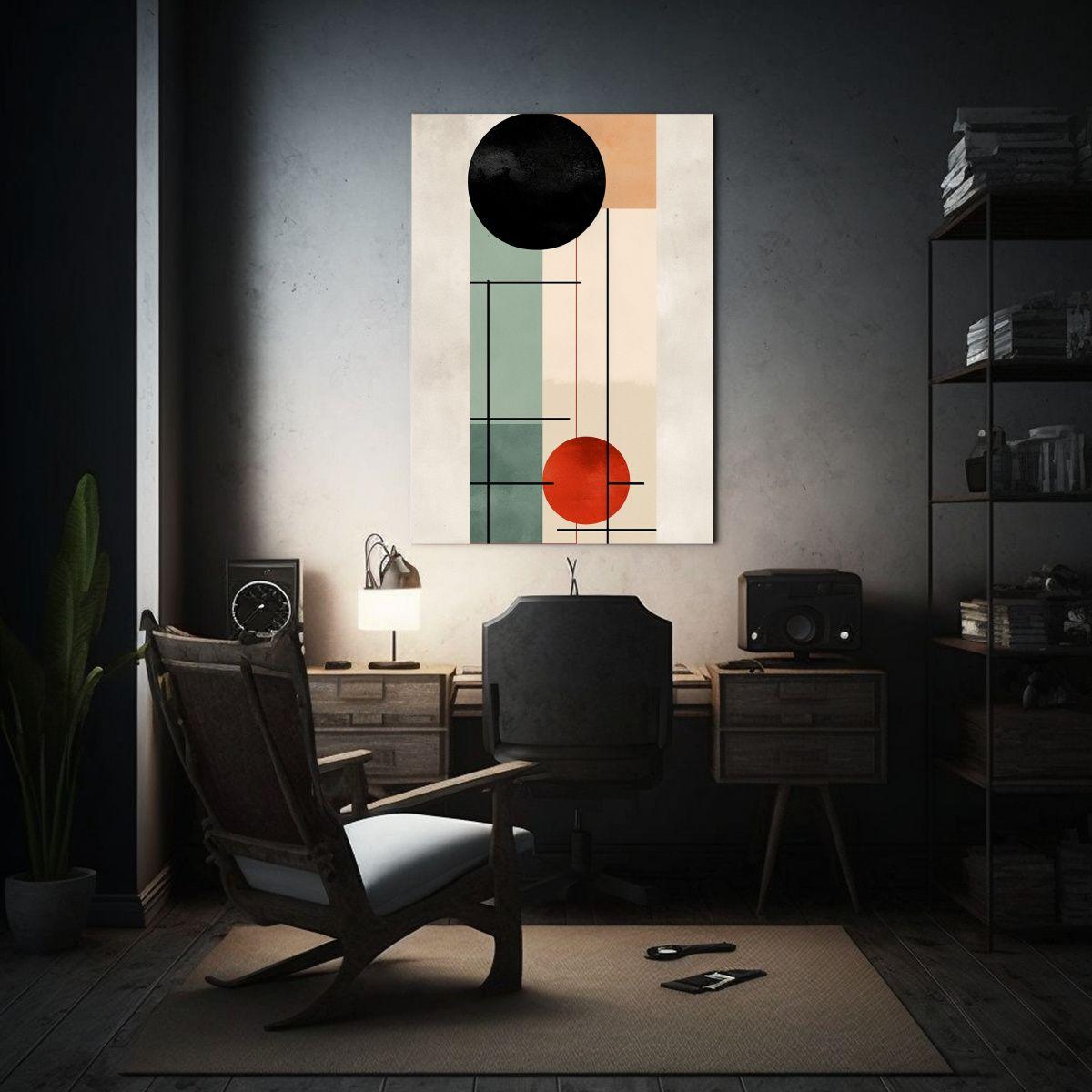 Arte Abstracto Minimalista En Lienzo Duradero 50x75cm-2