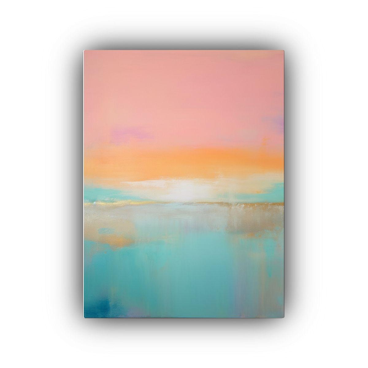 Cuadro Impreso Abstracto Minimalista Estilo Roth 80x120cm-0