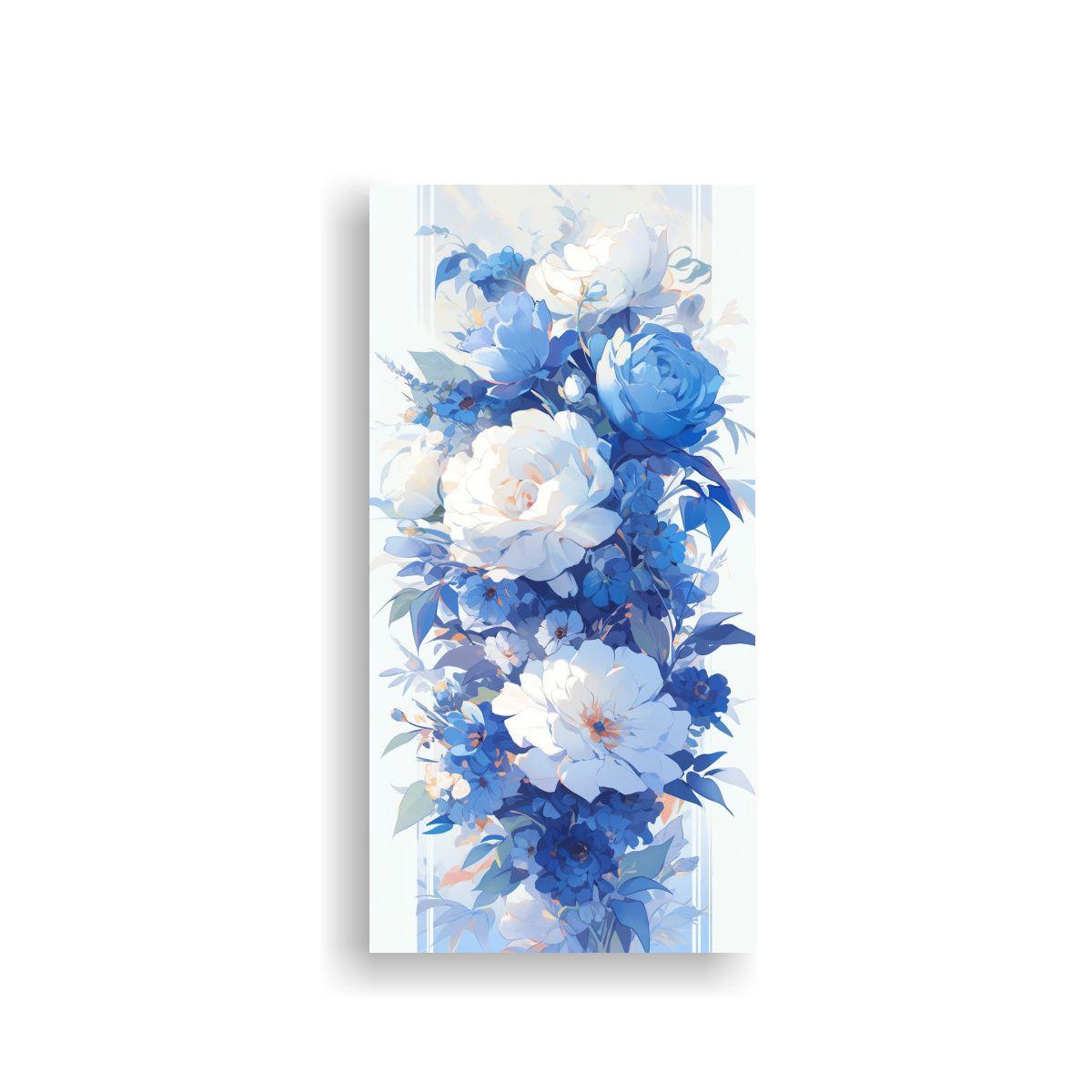 Composición Regalo Blanco Y Azul Inspiración 20x40cm-0