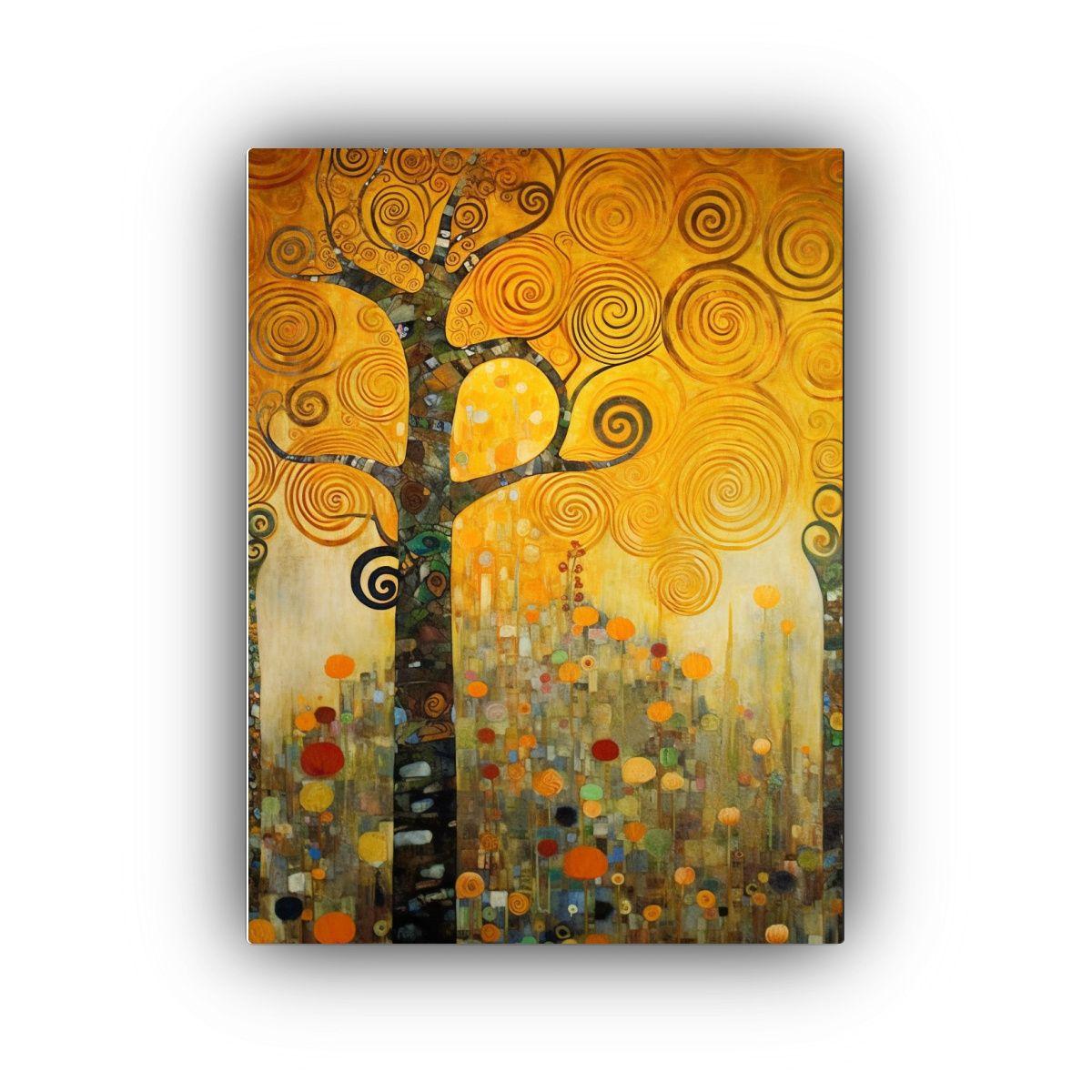 Lienzo De Tela Concepto Clásico árbol Naturaleza Arte Por  50x75cm-0