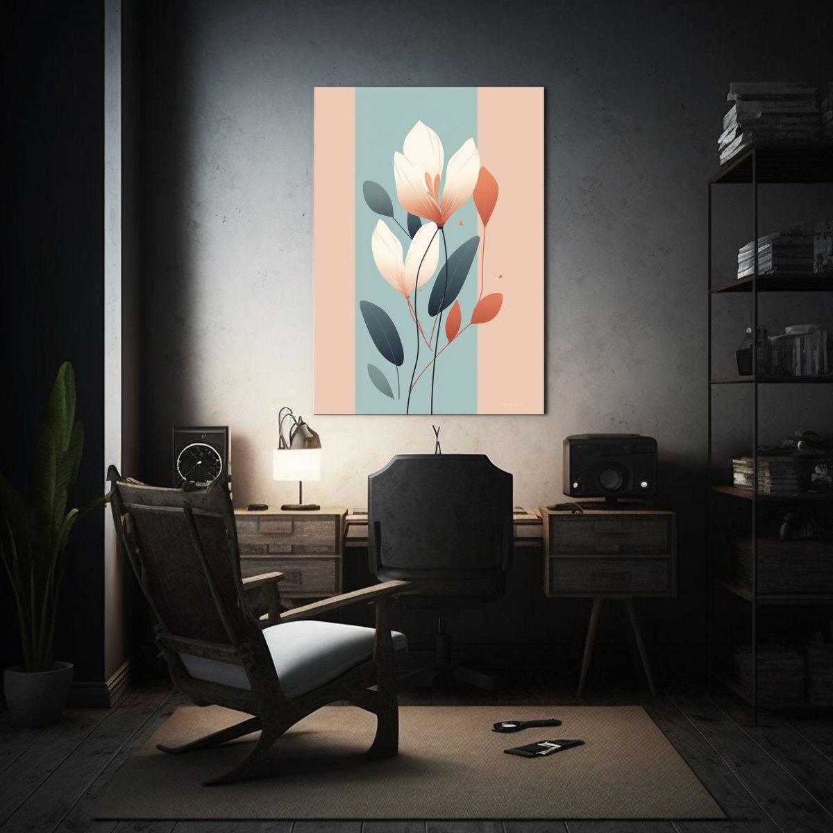 Pintura Decorativa De Arte Botánico Minimalista 20x30cm-2