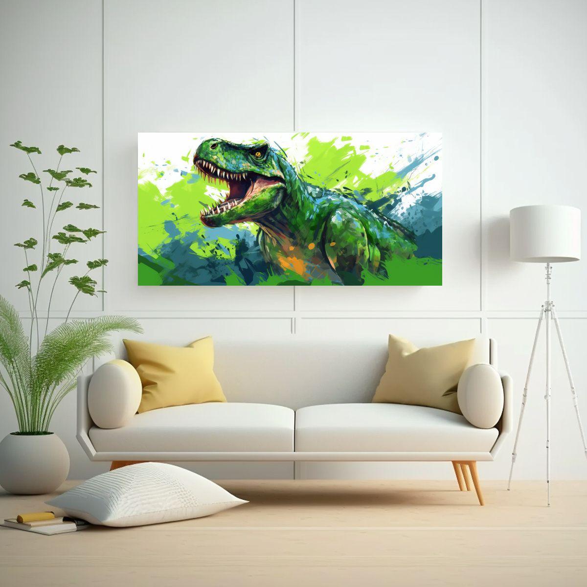 Pinturas Decorativas De Dinosaurios Legendarios 40x20cm-2