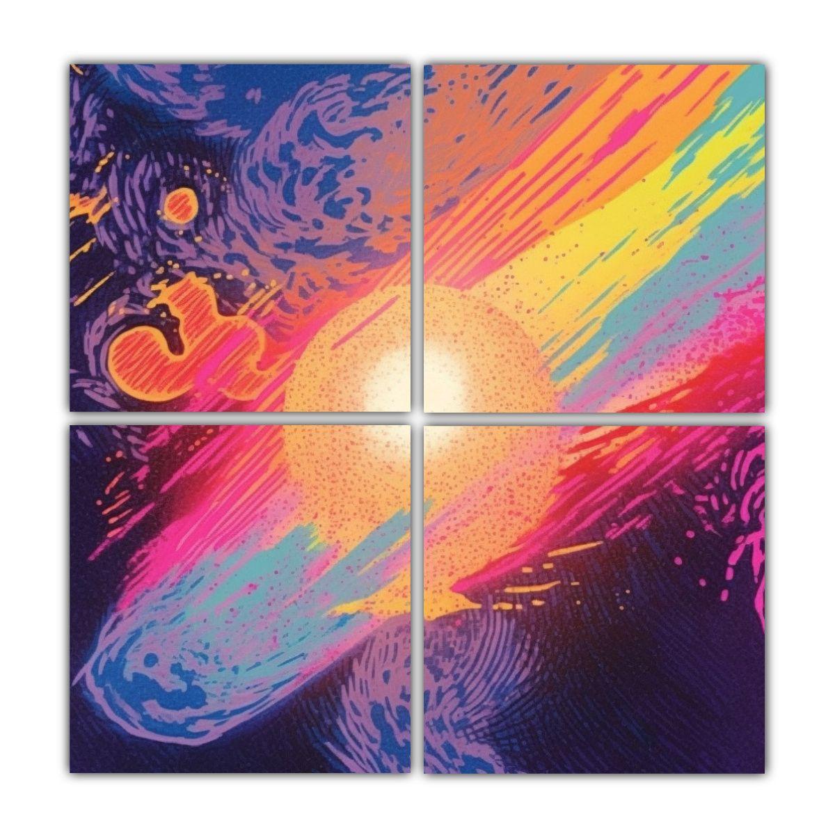Lienzos De Tela Creativa Nebulosa Llena De Luz 180x180 Cm-0