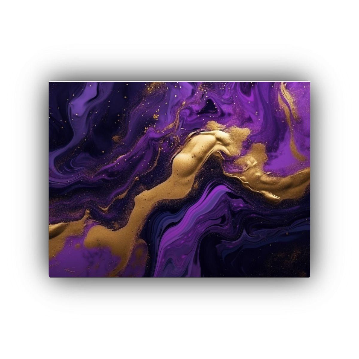 Pintura Abstracta De Flujo En Tema De Representación Fina 90x60cm-0