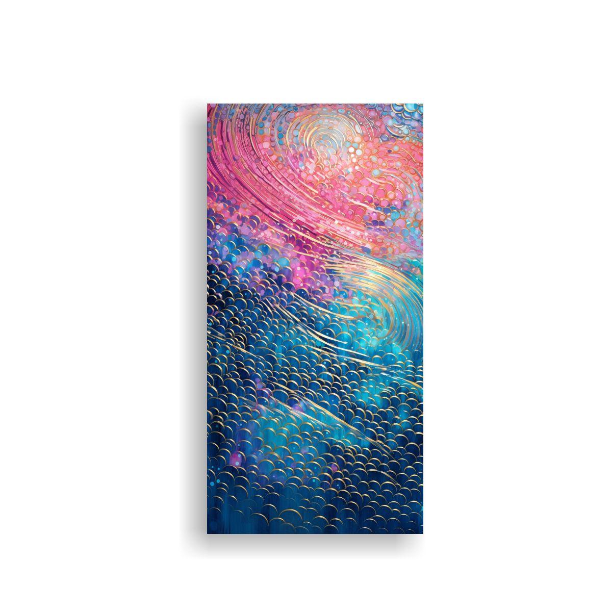 Pintura En Bastidor Estilo Galería De Punto 30x60cm-0